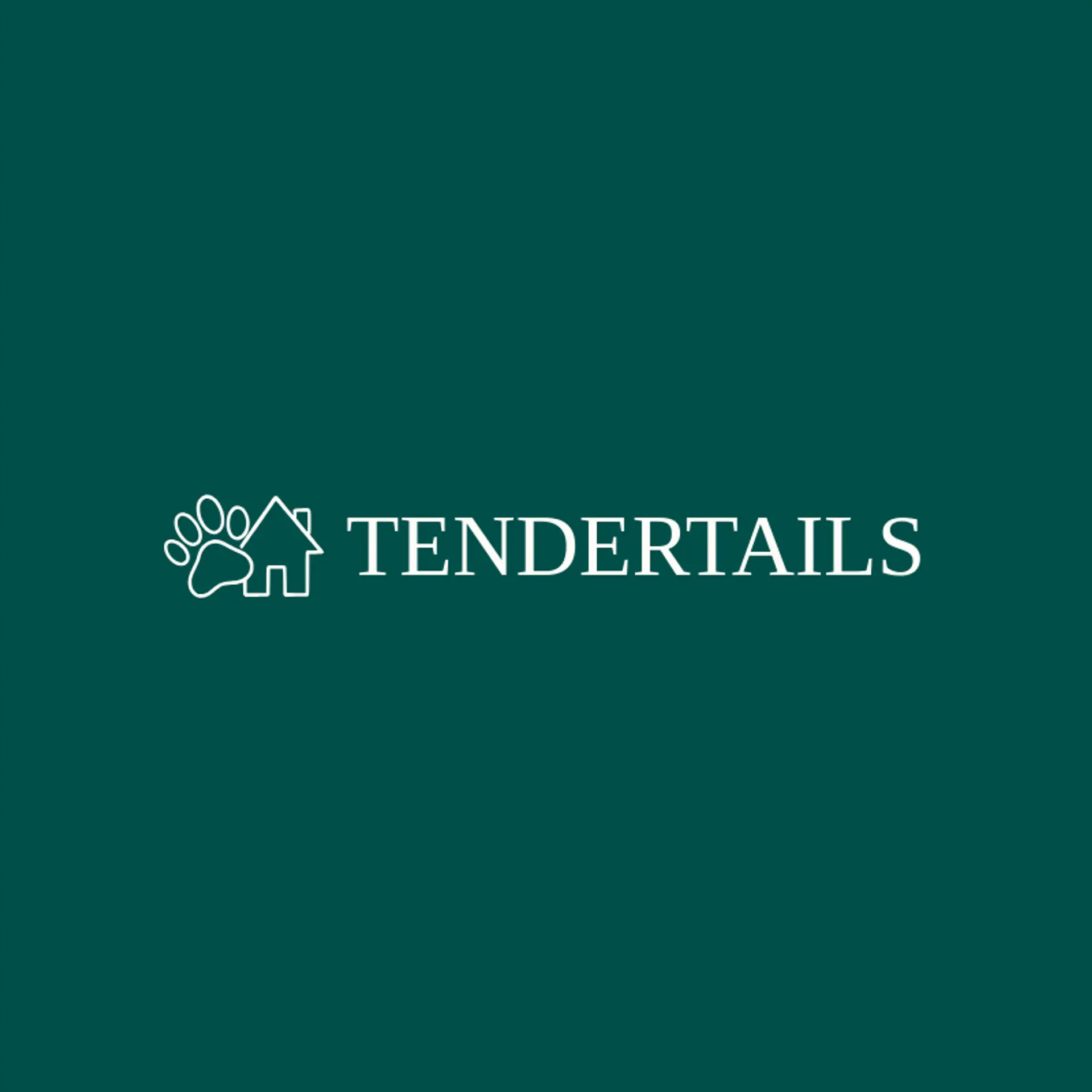 Tender Tails logo for animal shelter
