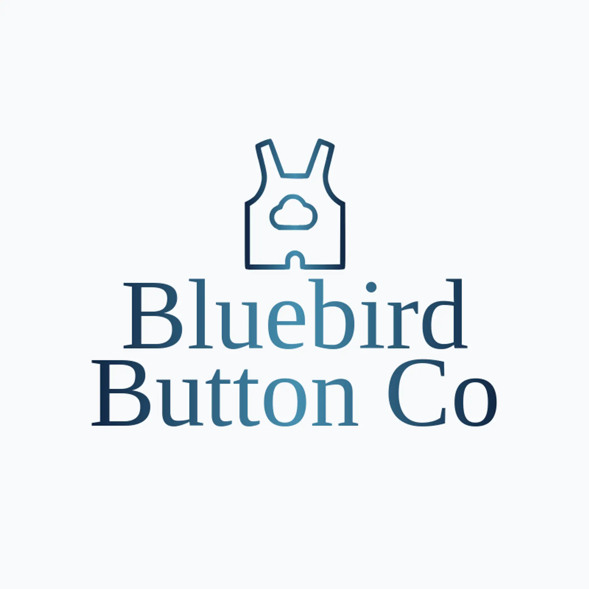 Bluebird Button Co logo for kids clothing