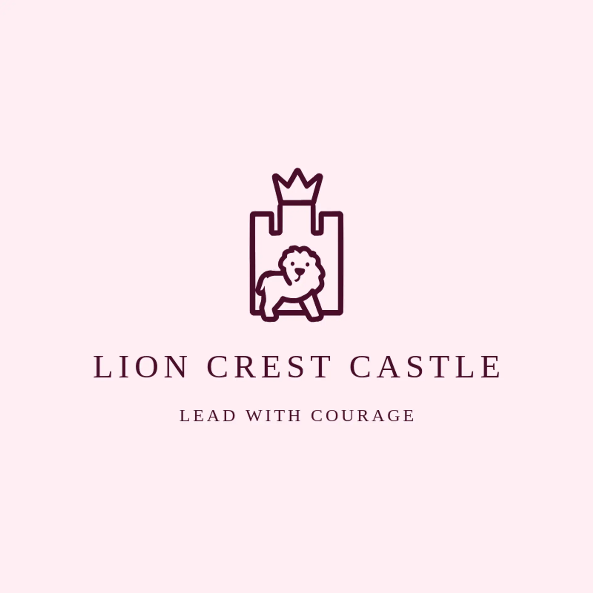 Lion Crest Castle logo for castle