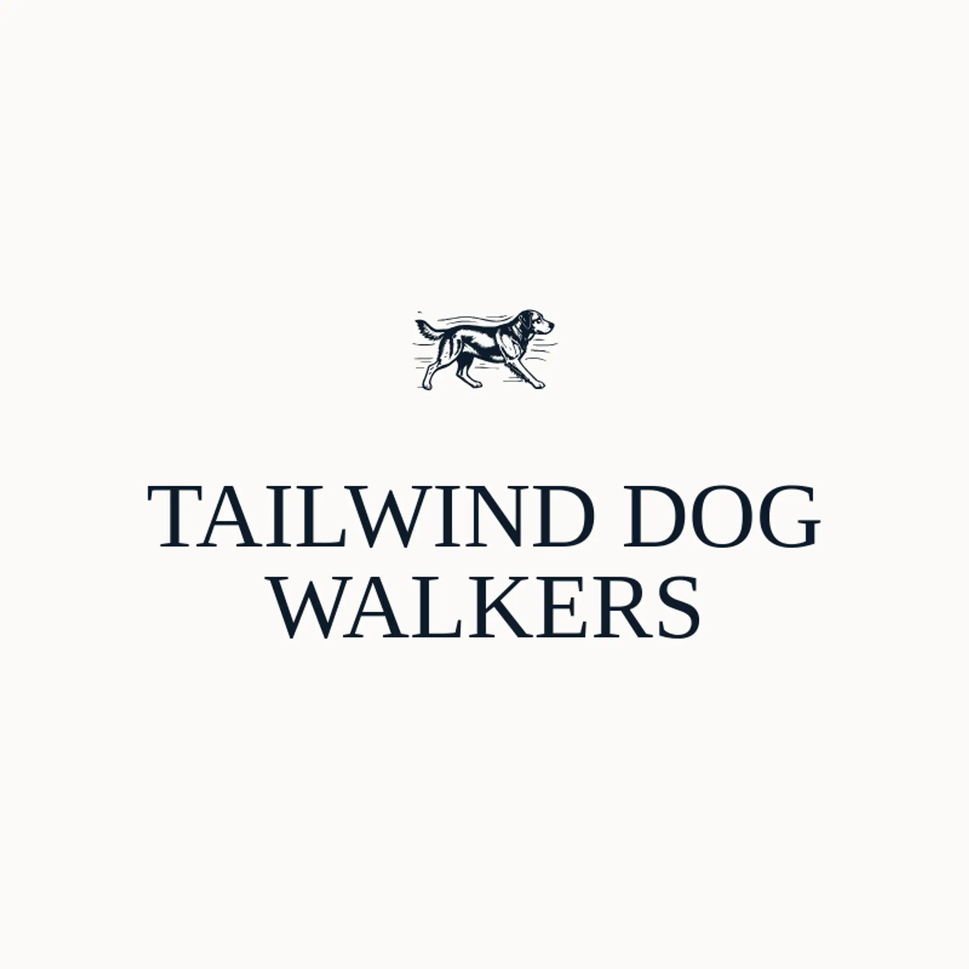 Tailwind Dog Walkers logo for dog walking