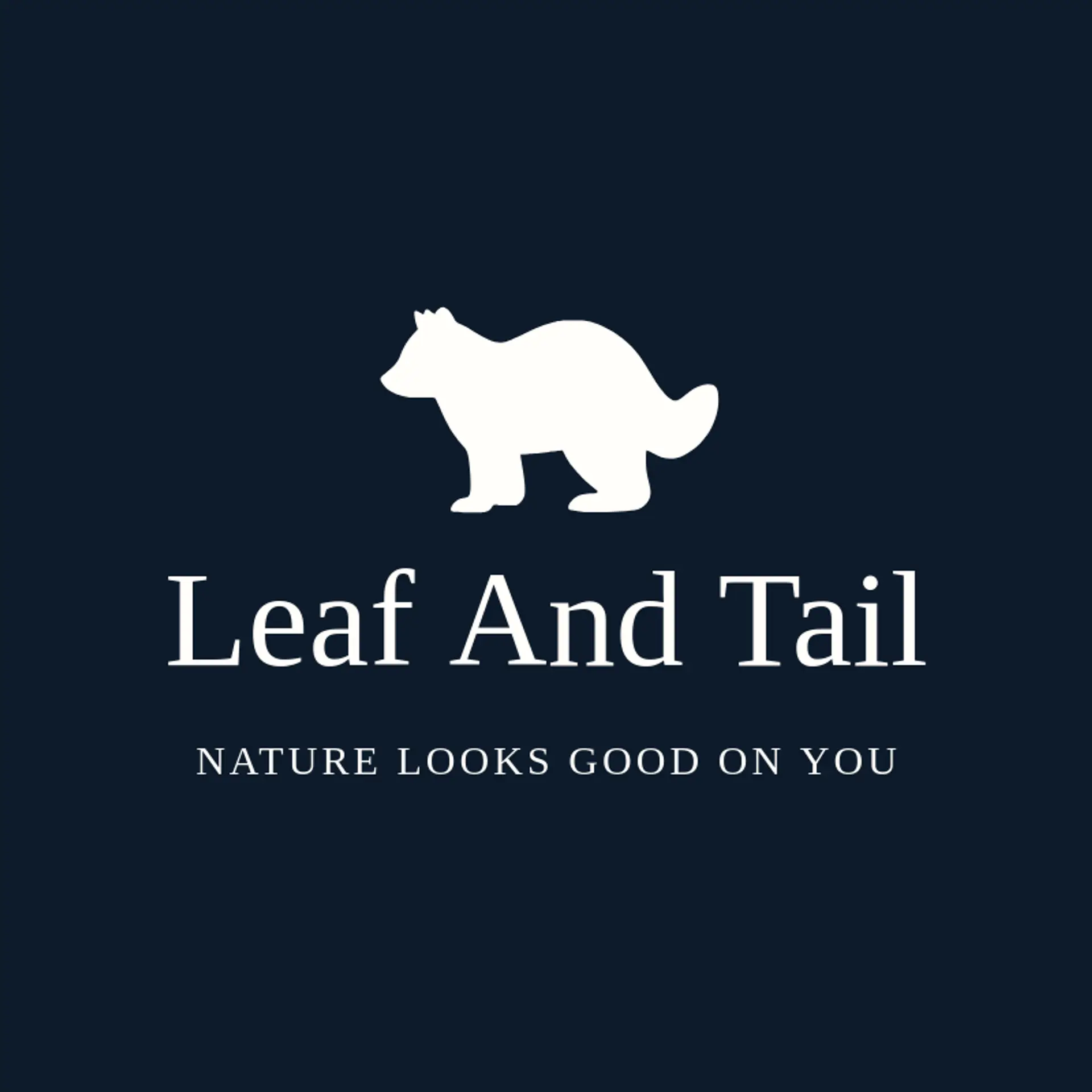Leaf And Tail logo for raccoon