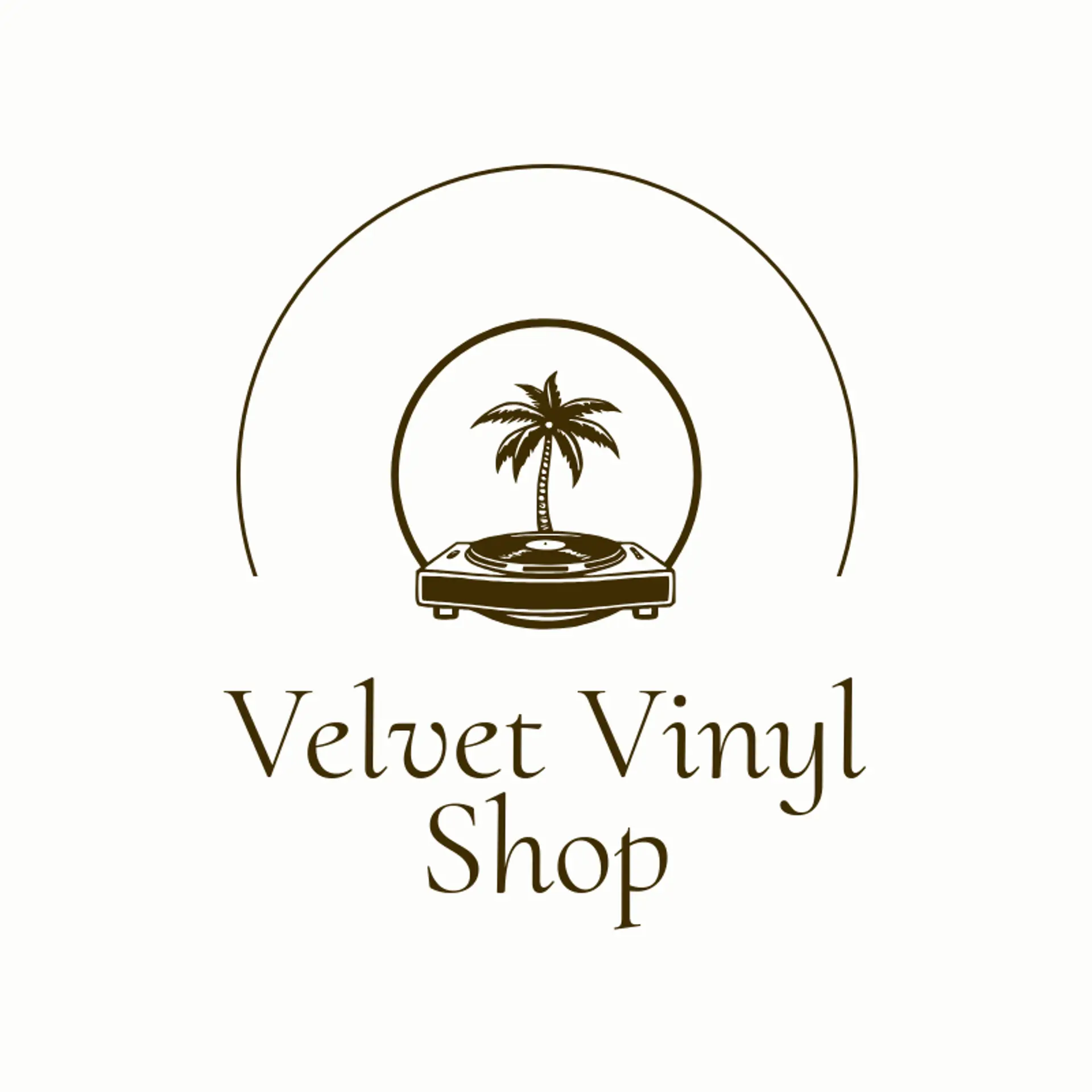 Velvet Vinyl Shop logo for record