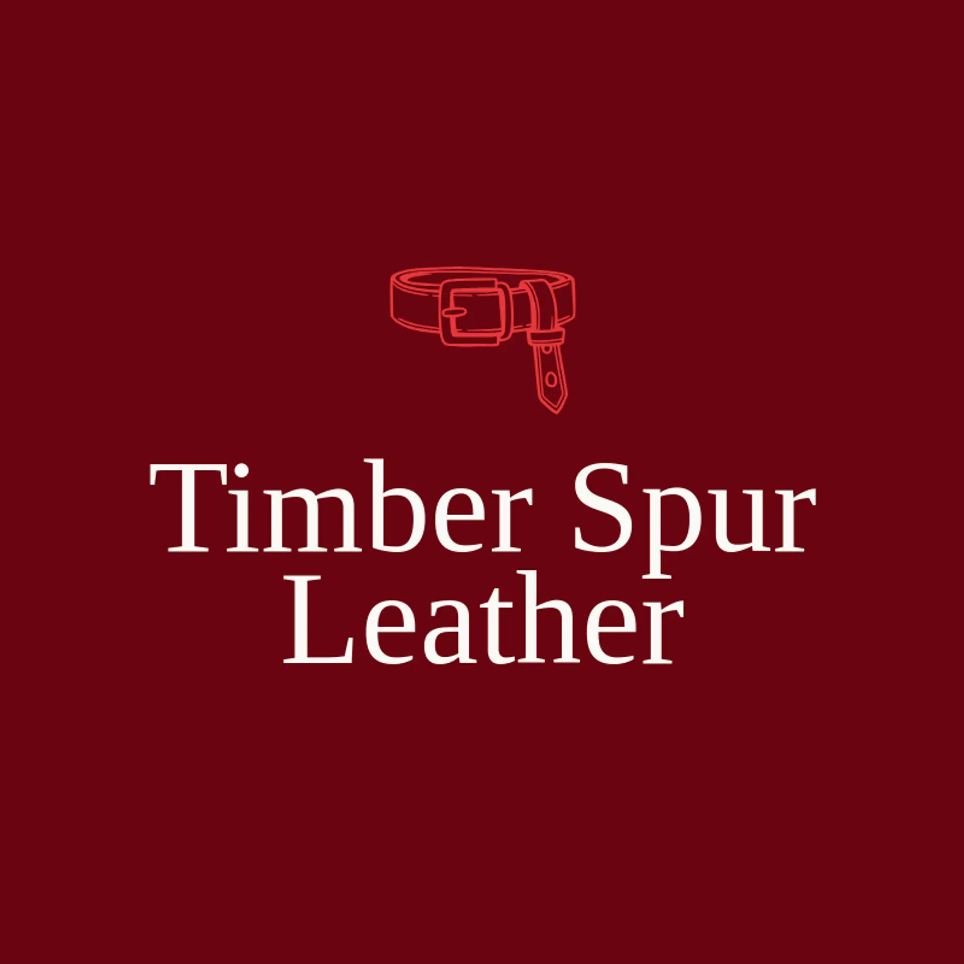 Timber Spur Leather logo for Buckle