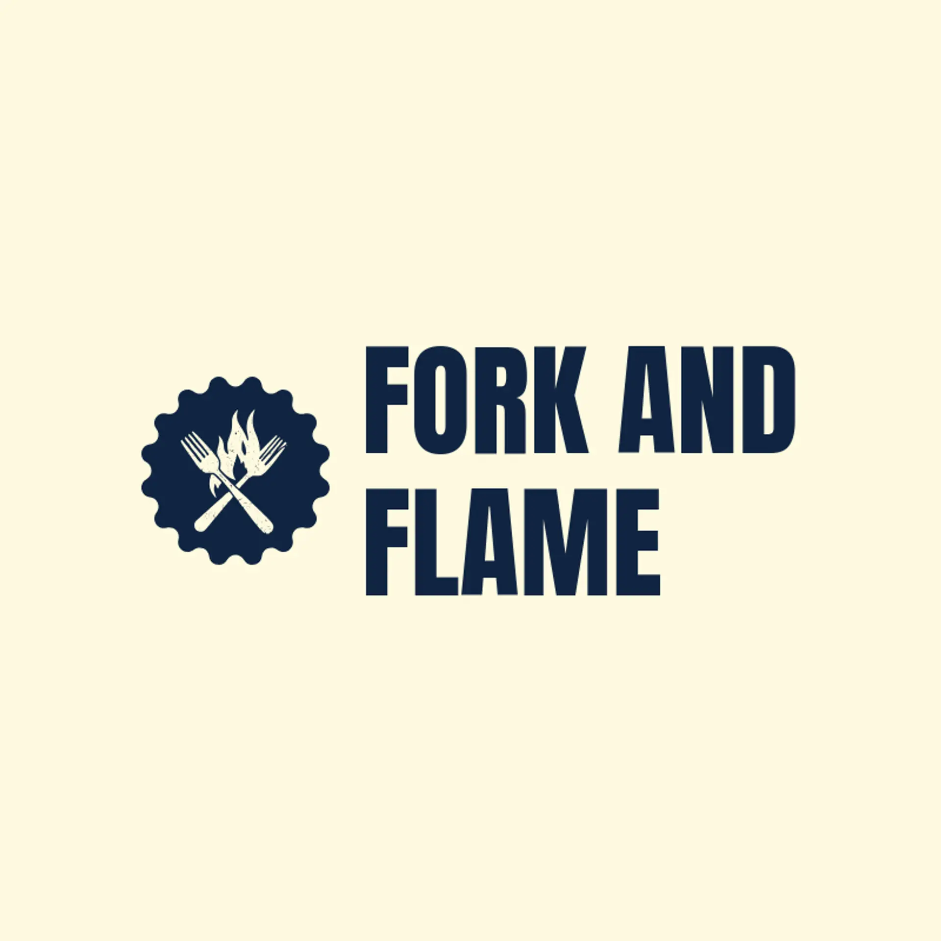 Fork And Flame logo for chef