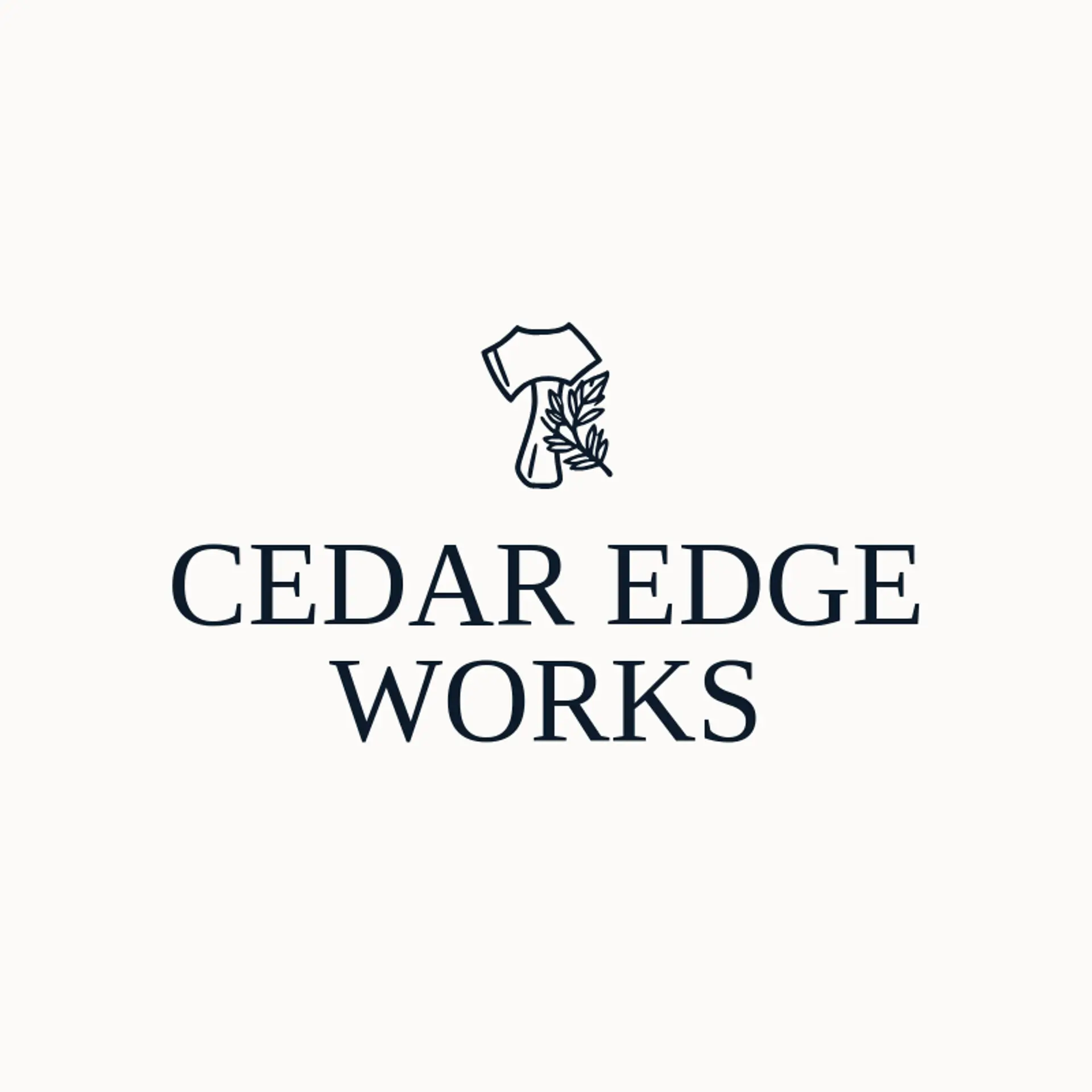 Cedar Edge Works logo for tomahawk