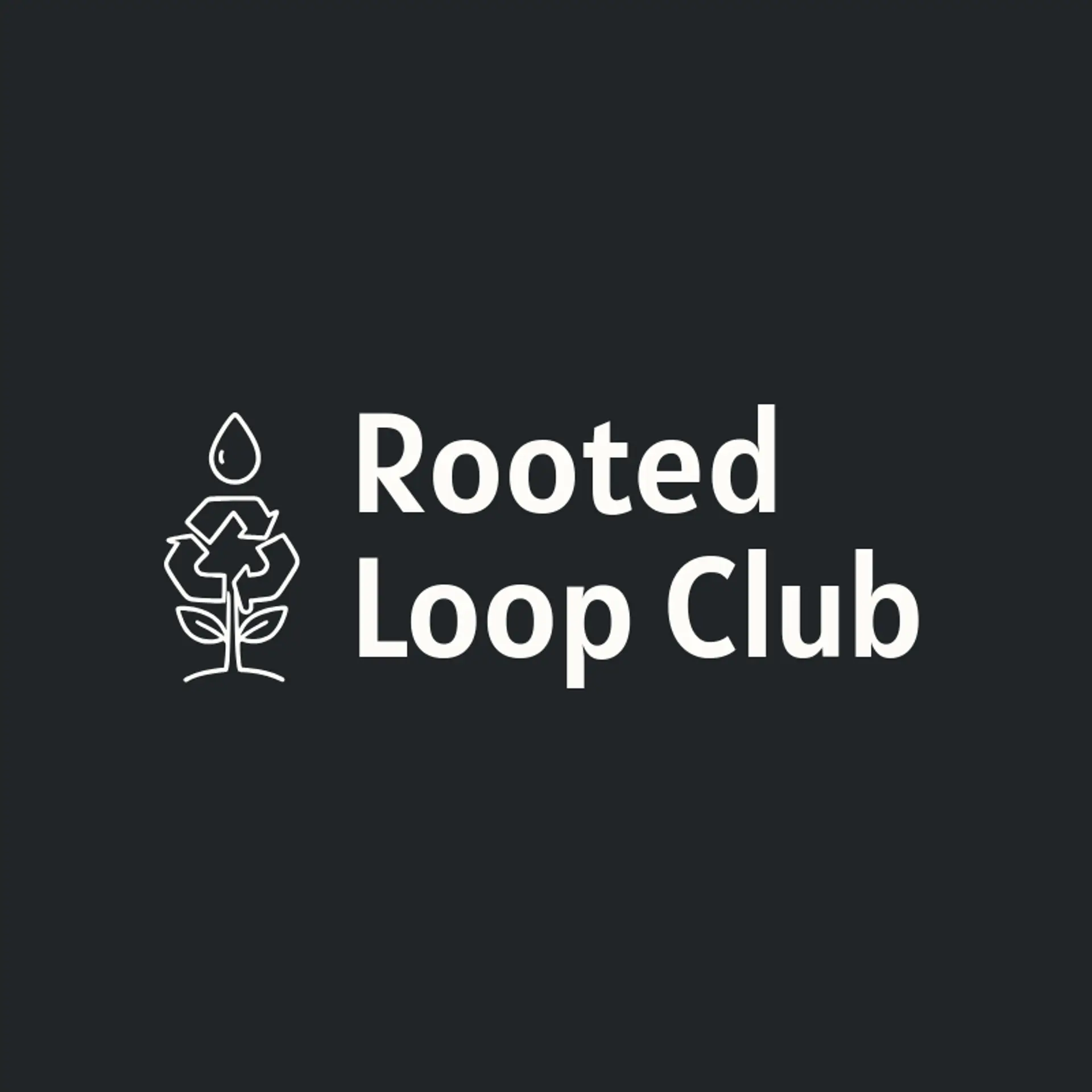 Rooted Loop Club logo for recycle