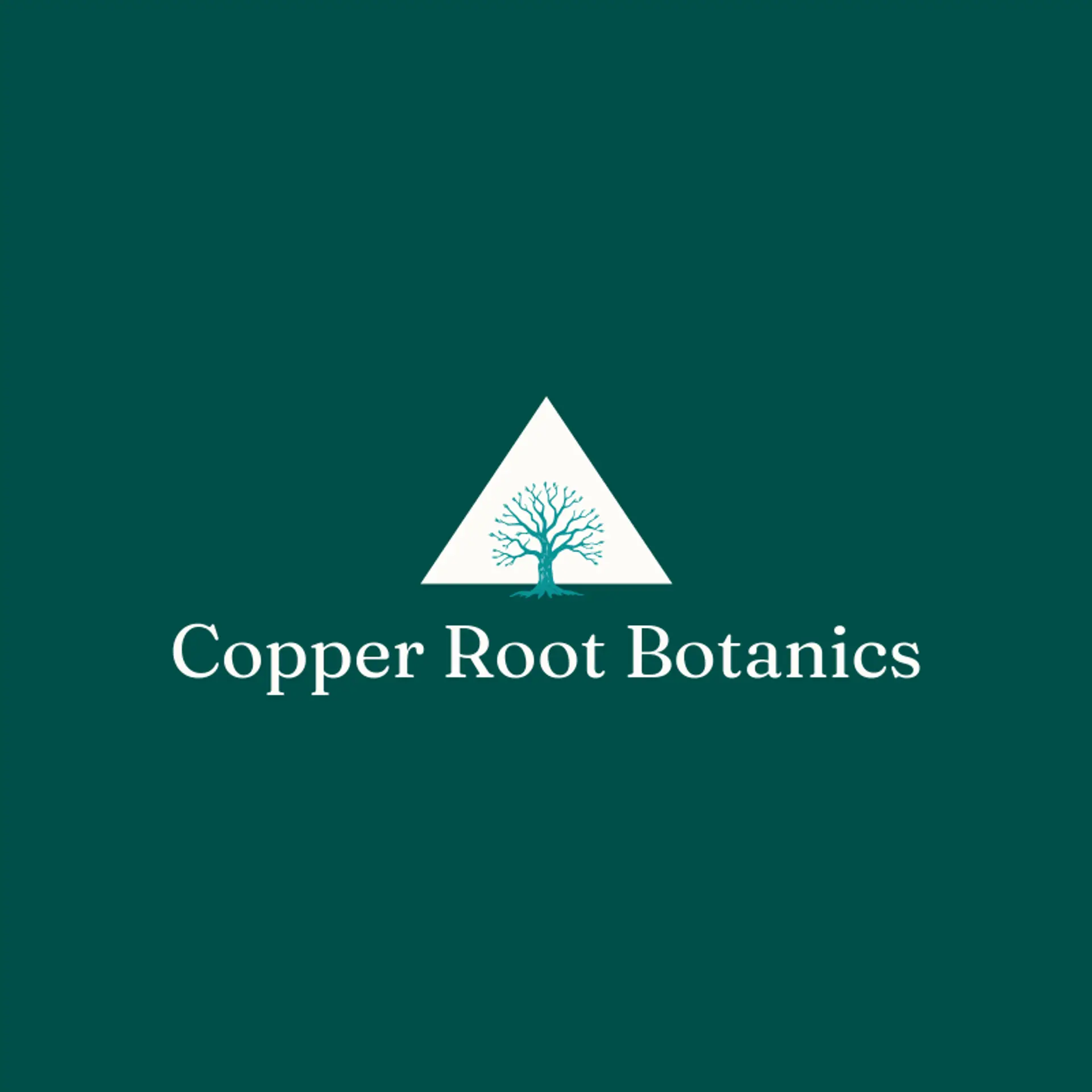 Copper Root Botanics logo for roots