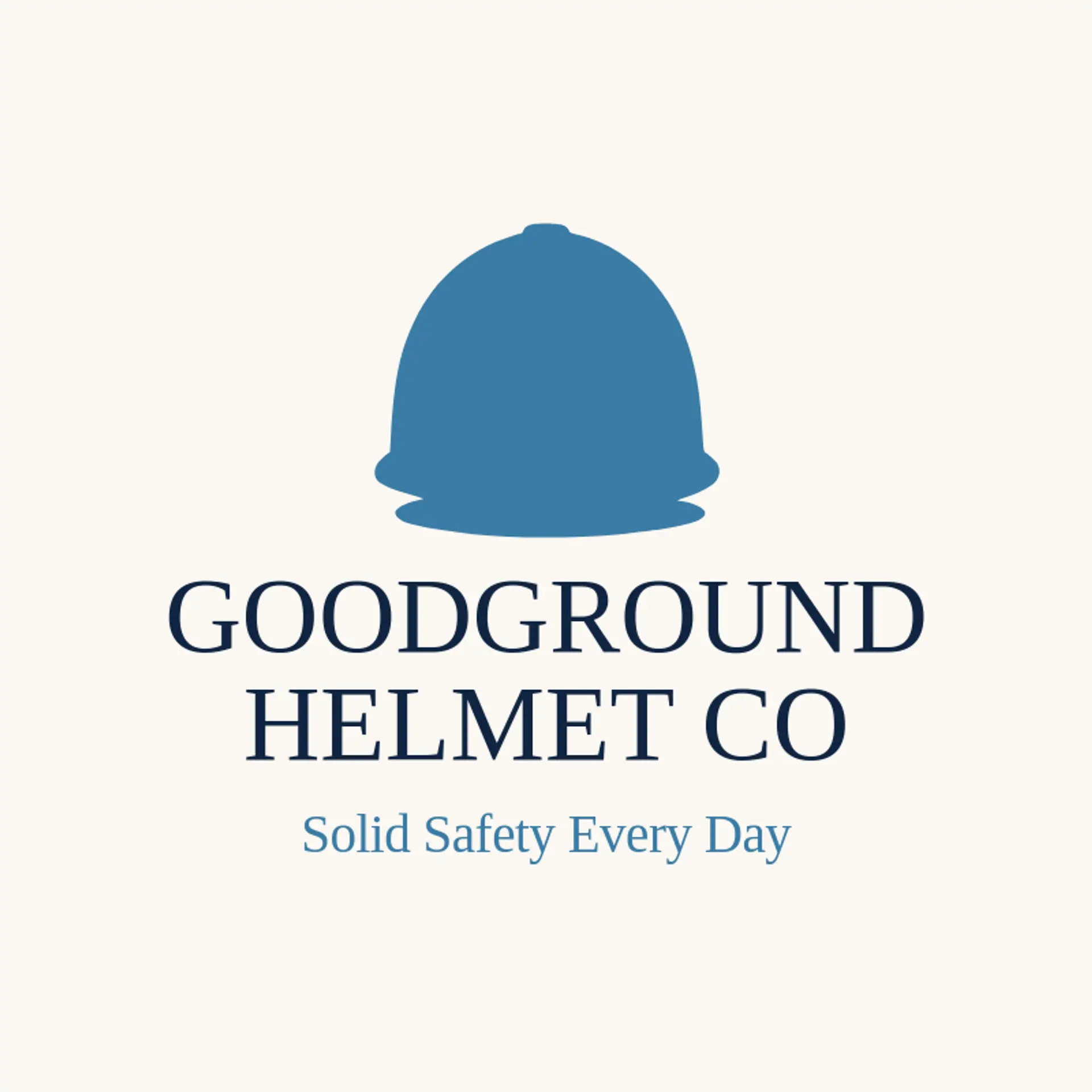 Goodground Helmet Co logo for helmet