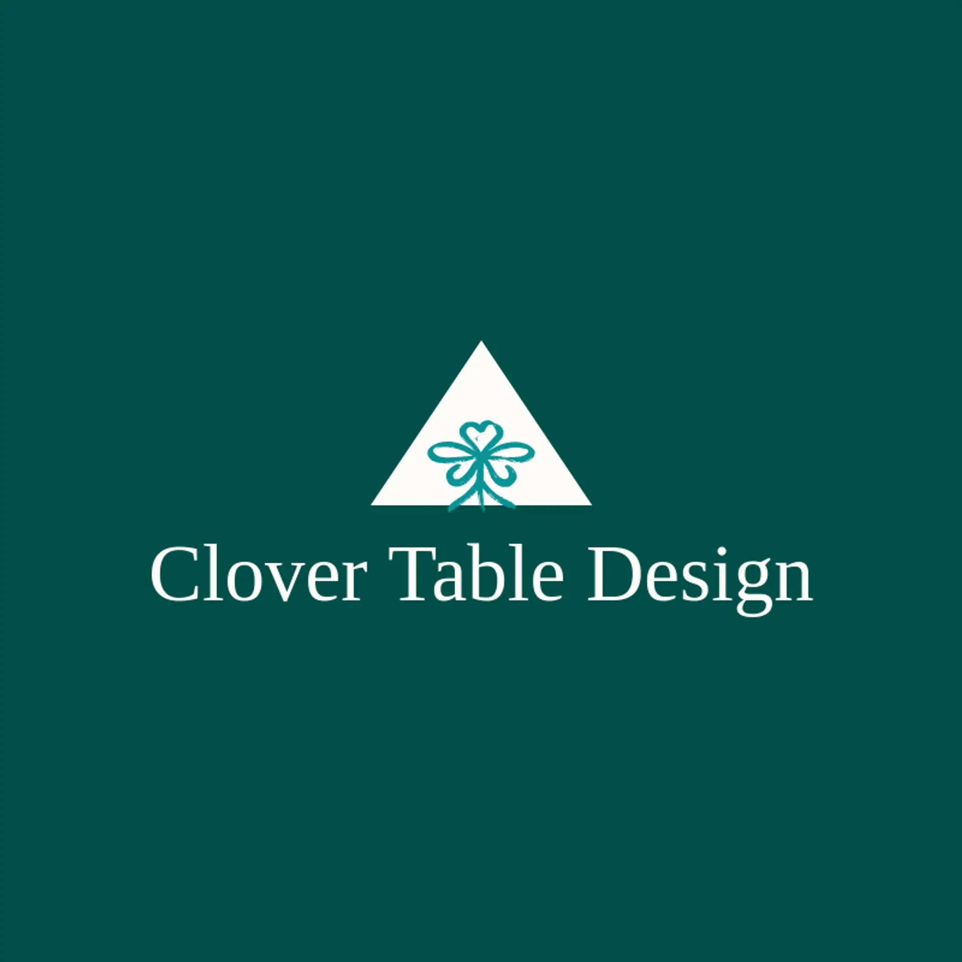 Clover Table Design logo for table
