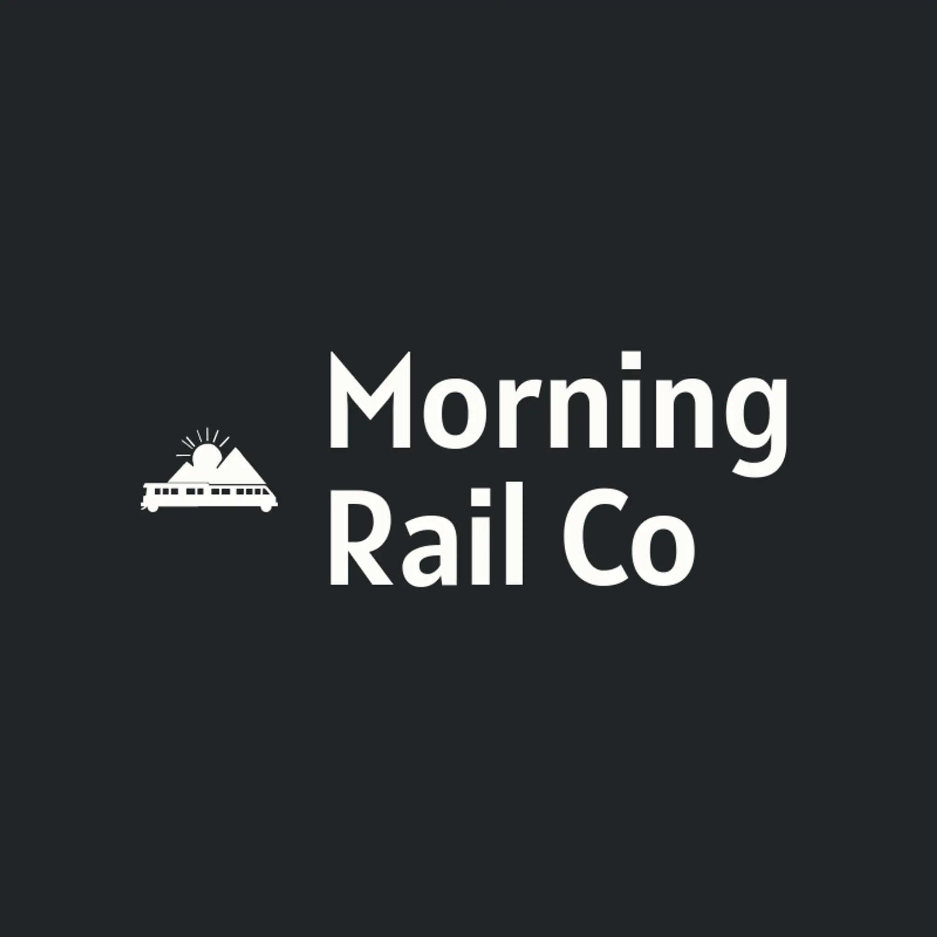Morning Rail Co logo for train