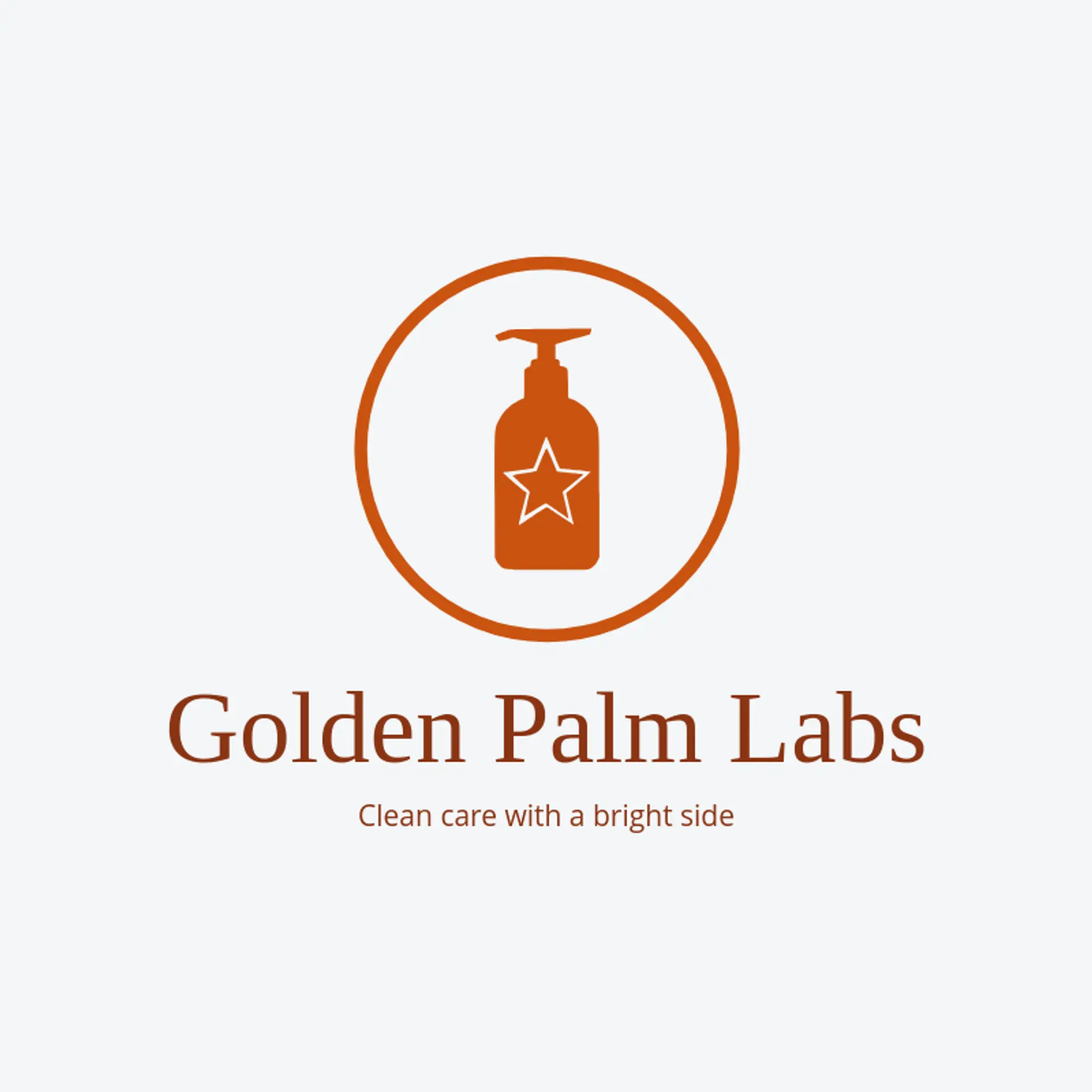 Golden Palm Labs logo for hand sanitizer