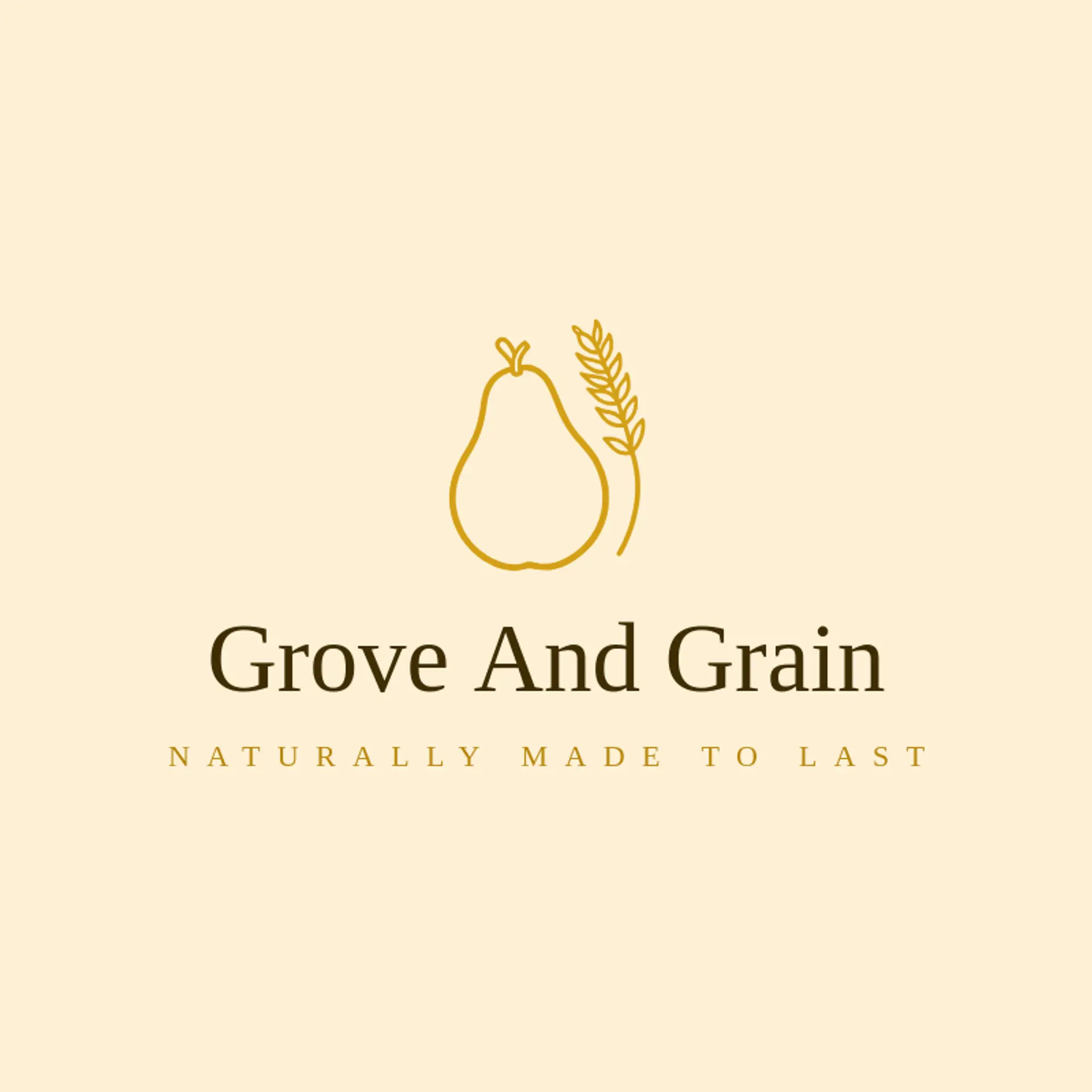Grove and Grain logo for pear
