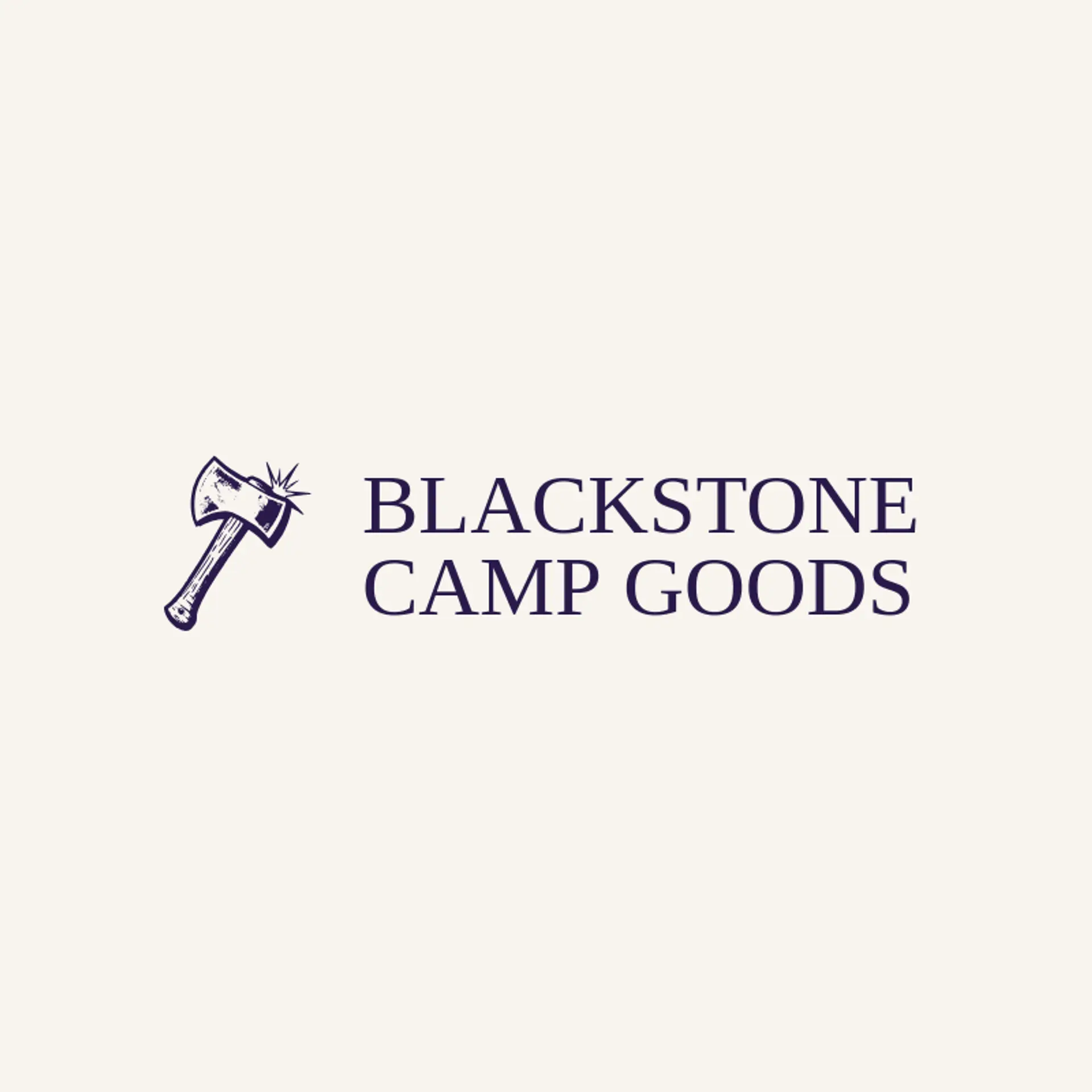 Blackstone Camp Goods logo for tomahawk