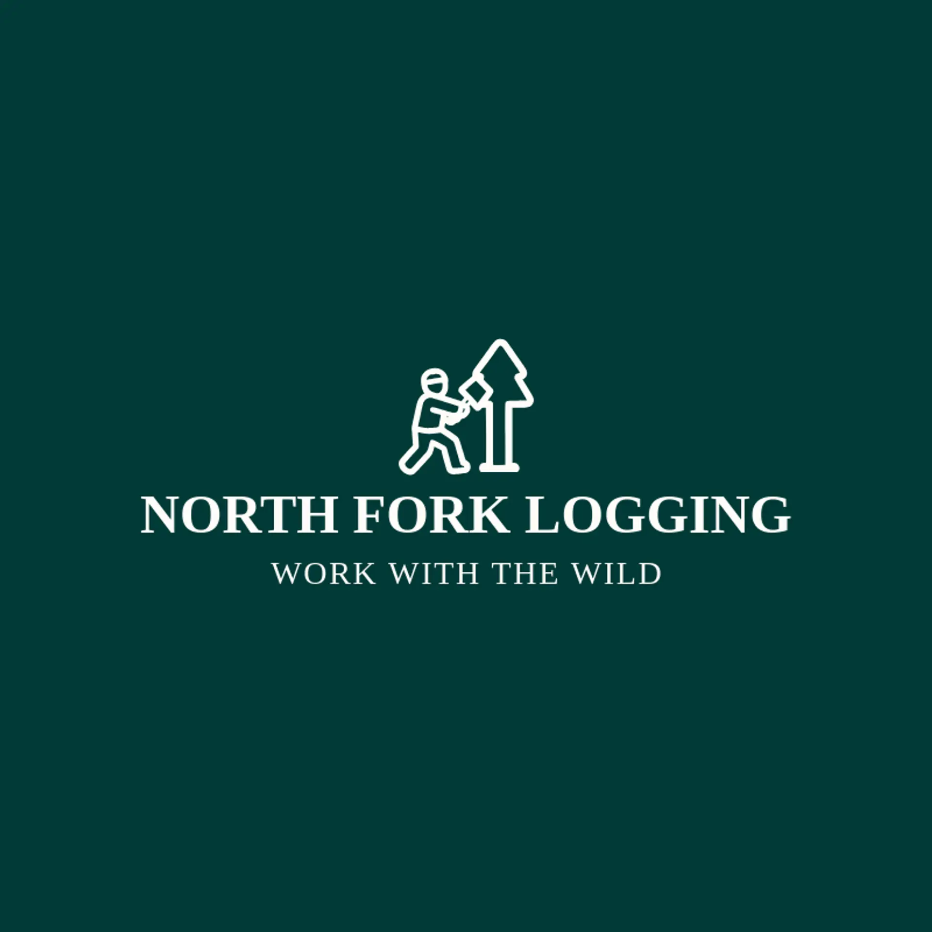 North Fork Logging logo for lumberjack