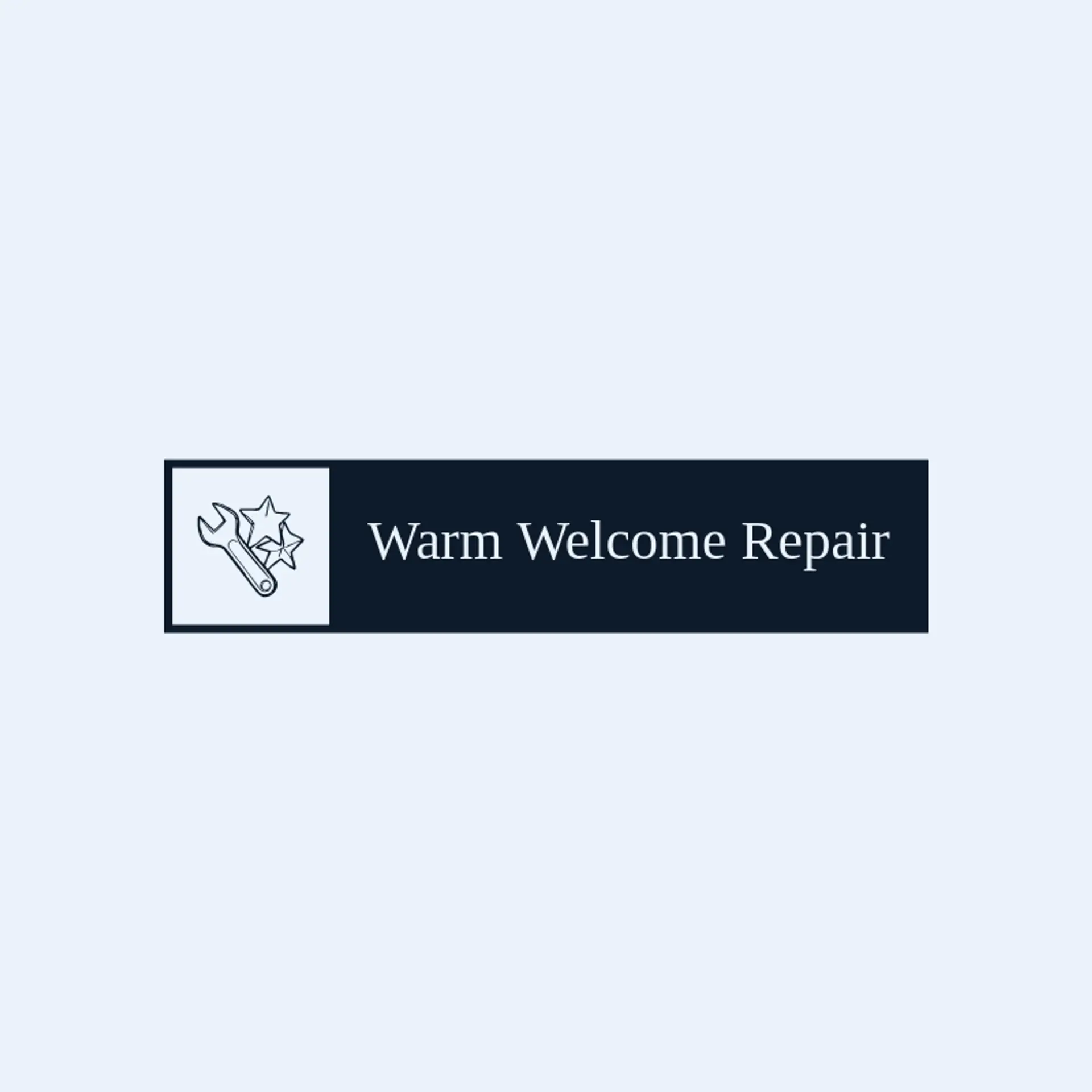 Warm Welcome Repair logo for home repair