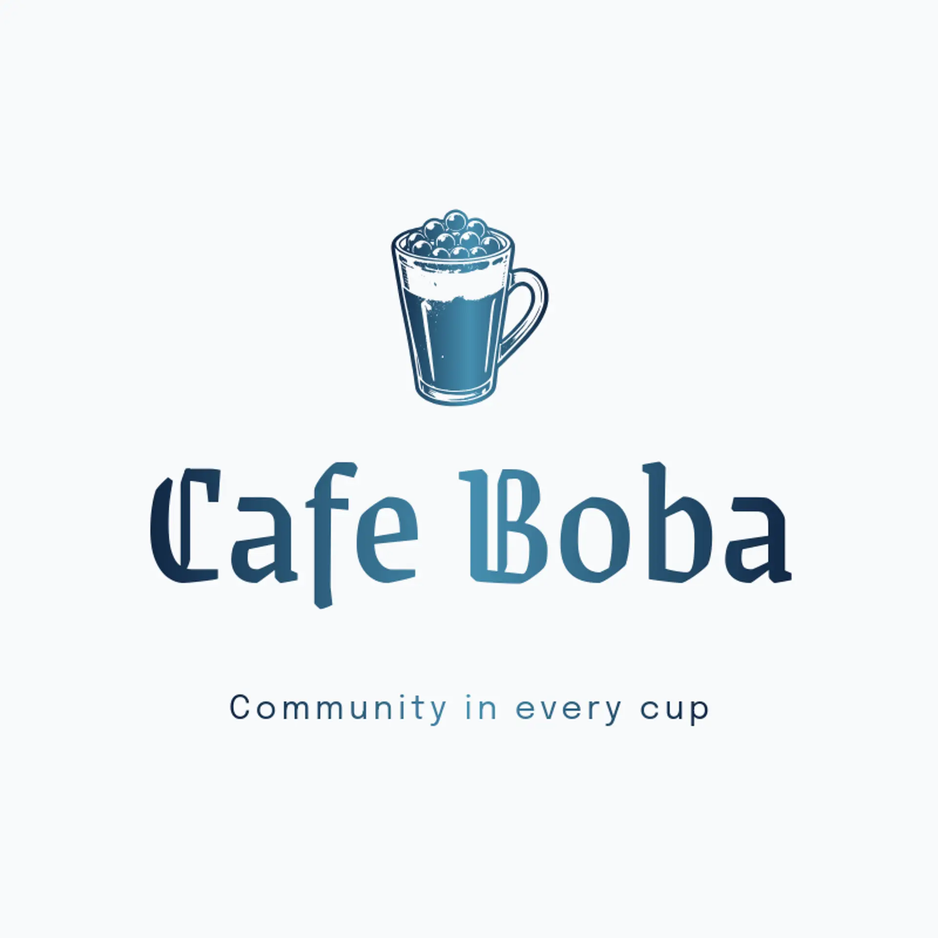 Cafe Boba logo for milk tea