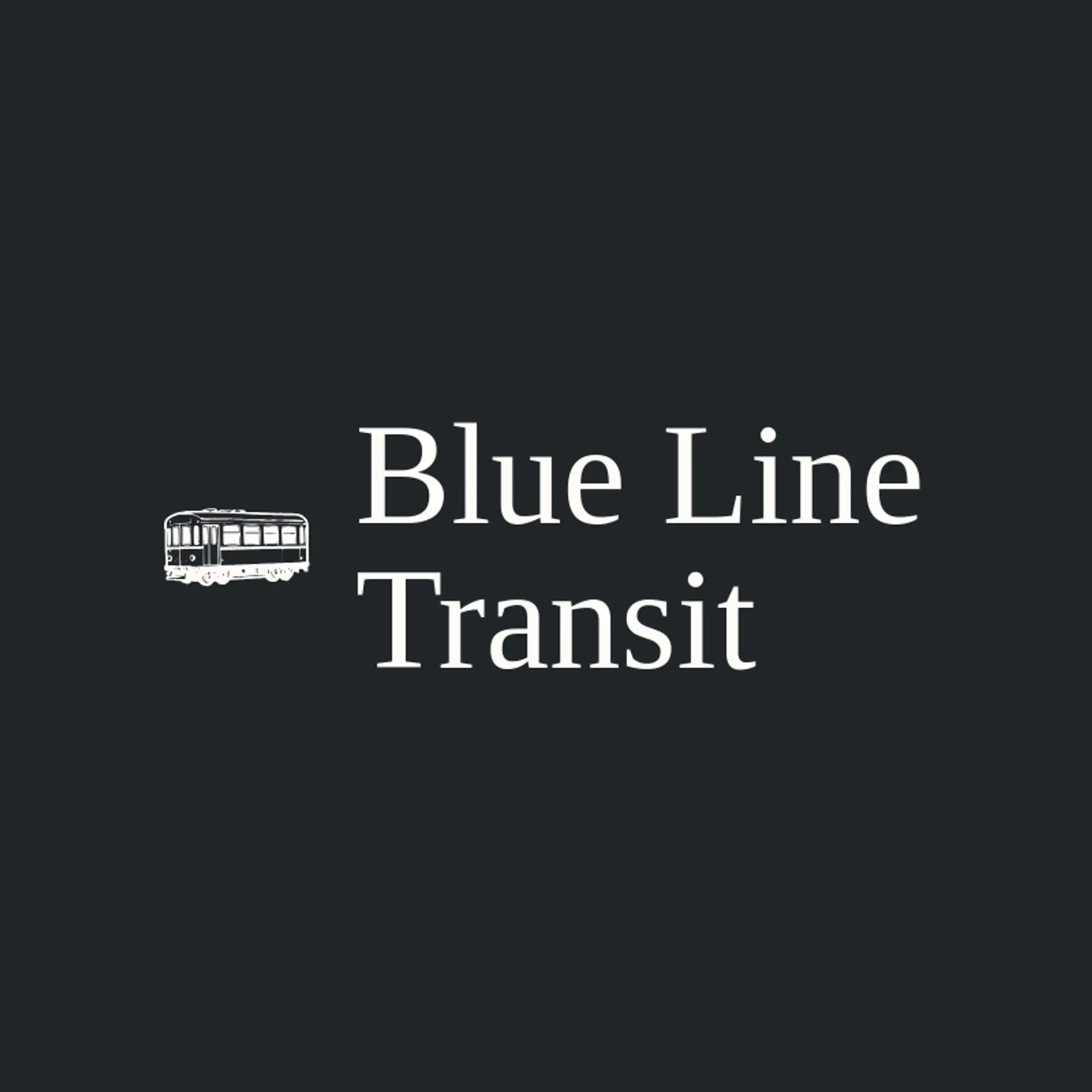 Blue Line Transit logo for subway