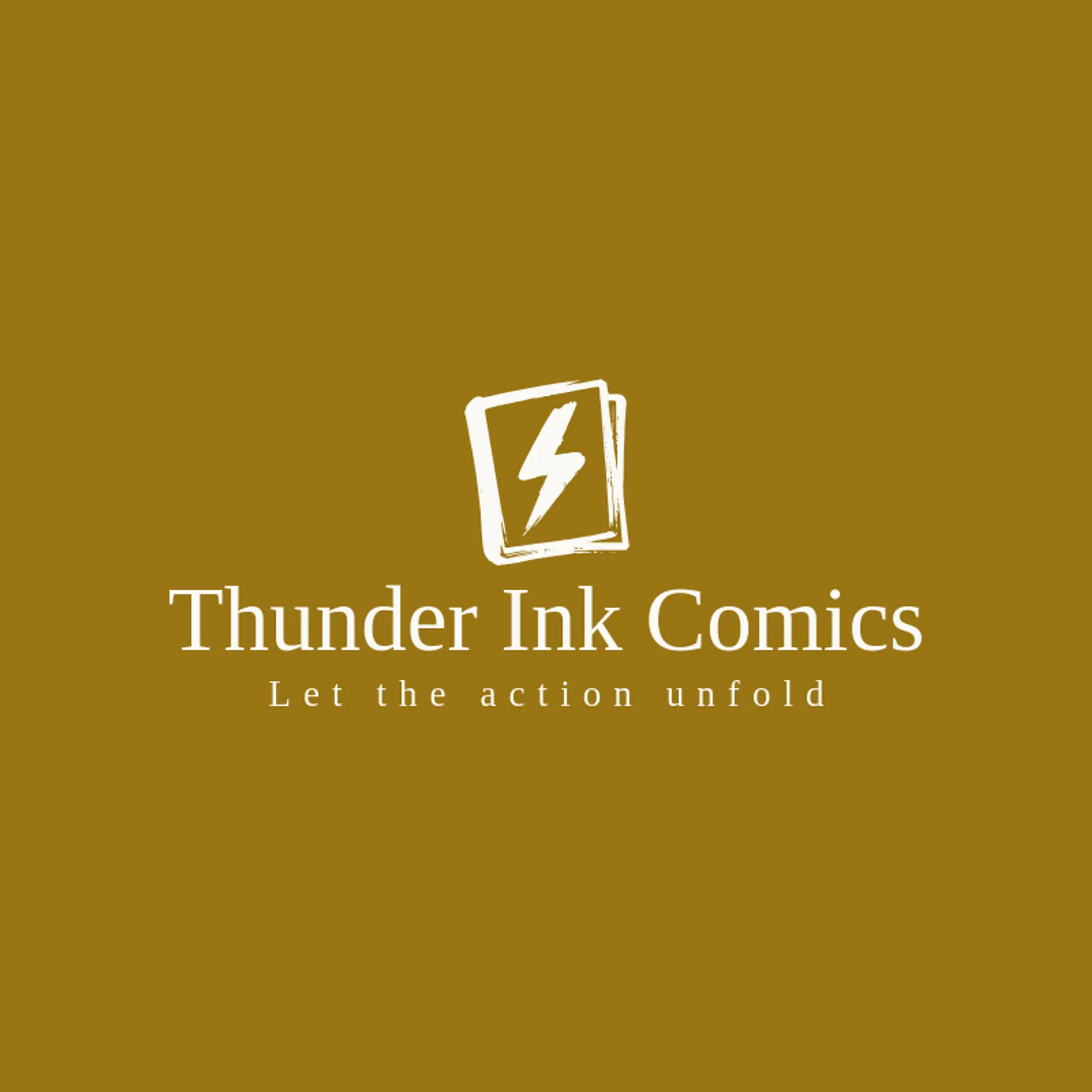 Thunder Ink Comics logo for comic book
