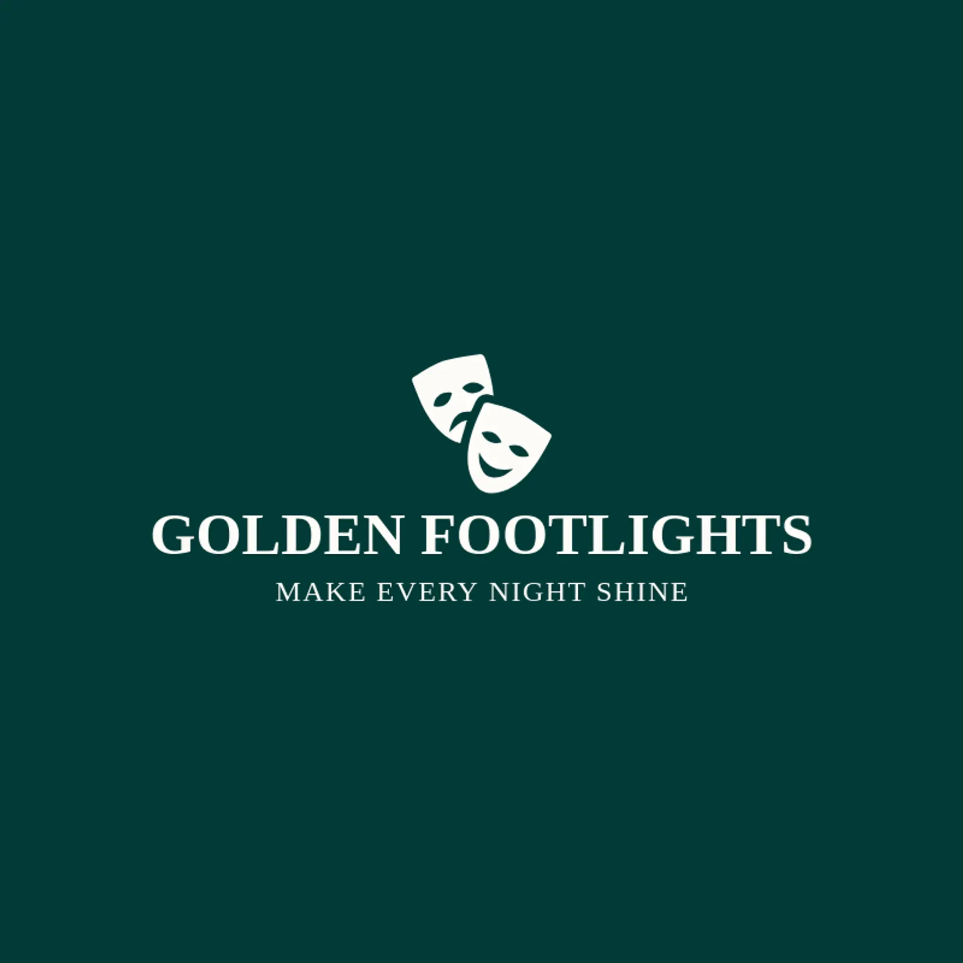 Golden Footlights logo for broadway