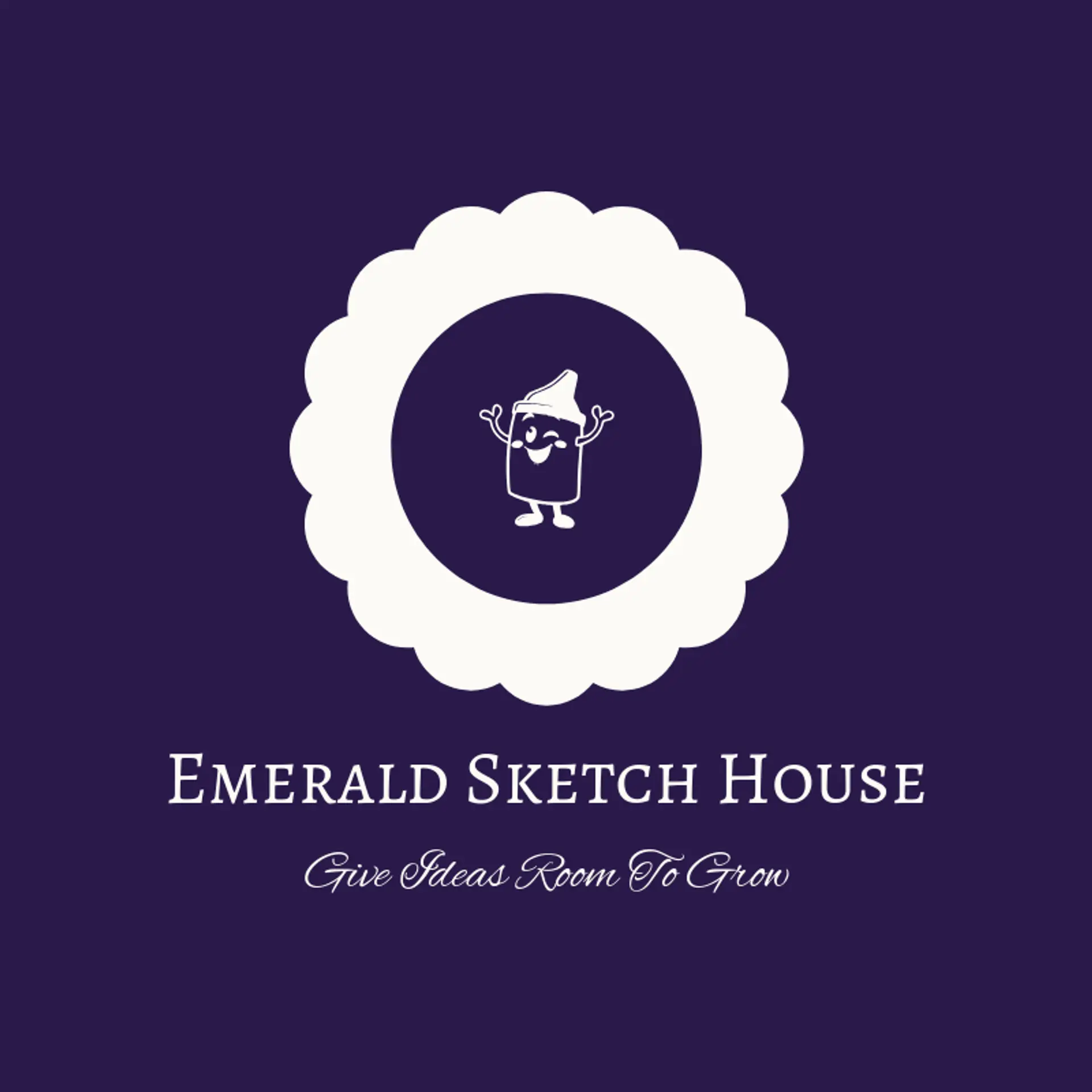 Emerald Sketch House logo for crayon