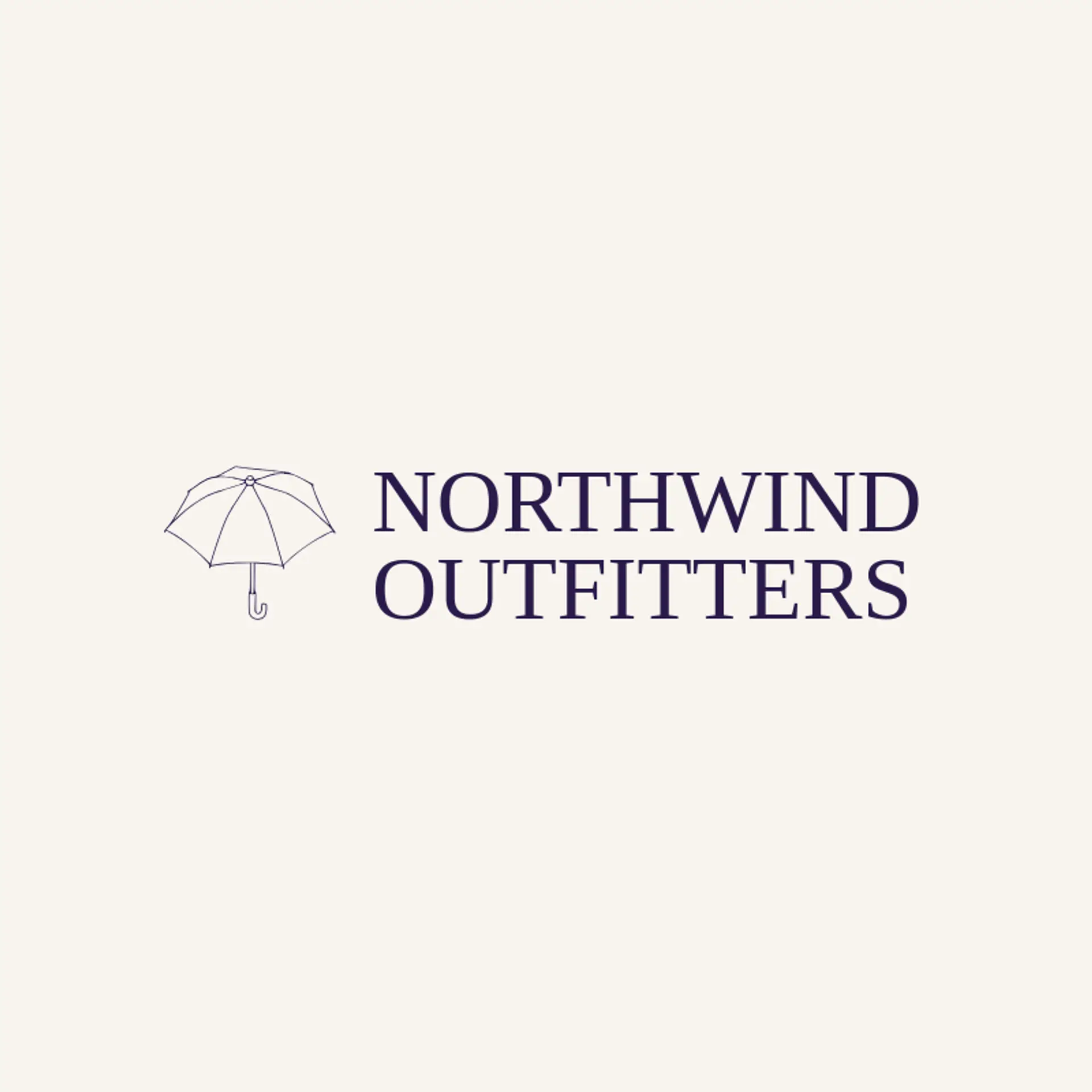 Northwind Outfitters logo for umbrella