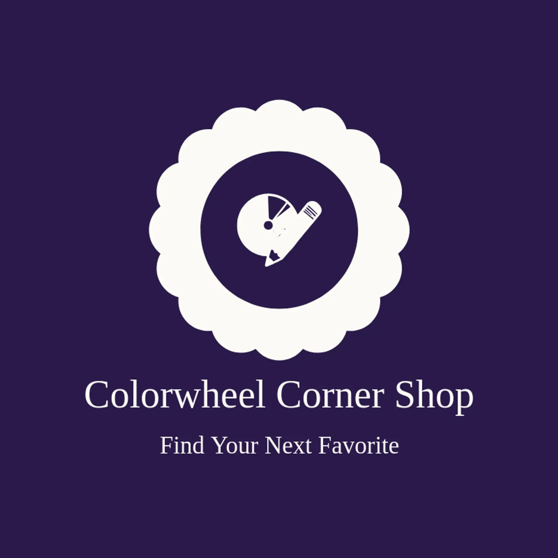 Colorwheel Corner Shop logo for artistic