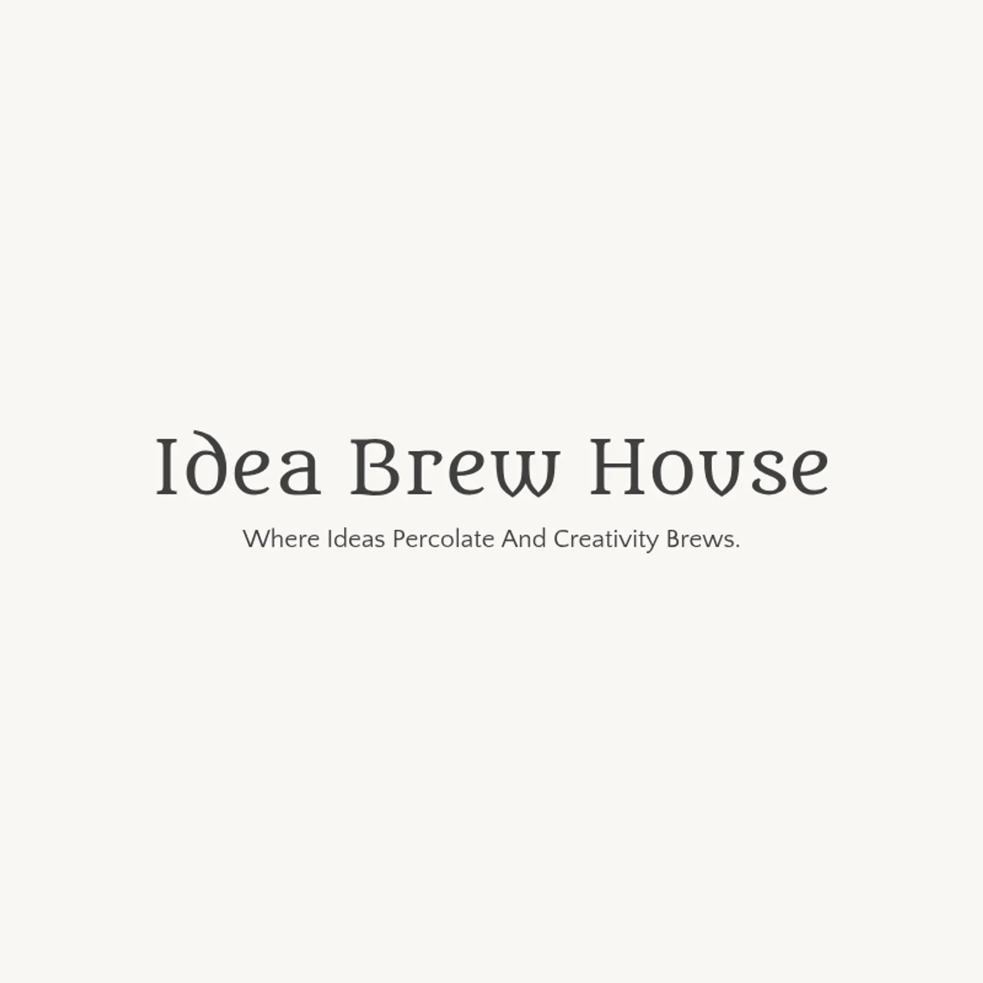 Idea Brew House logo for creative cafe