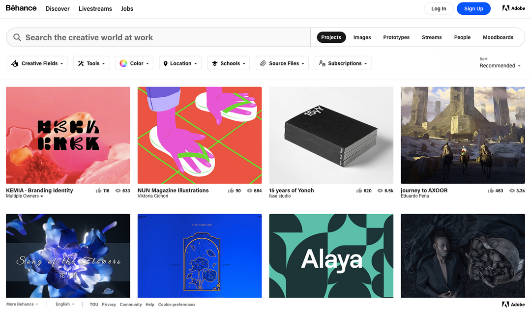 Behance website