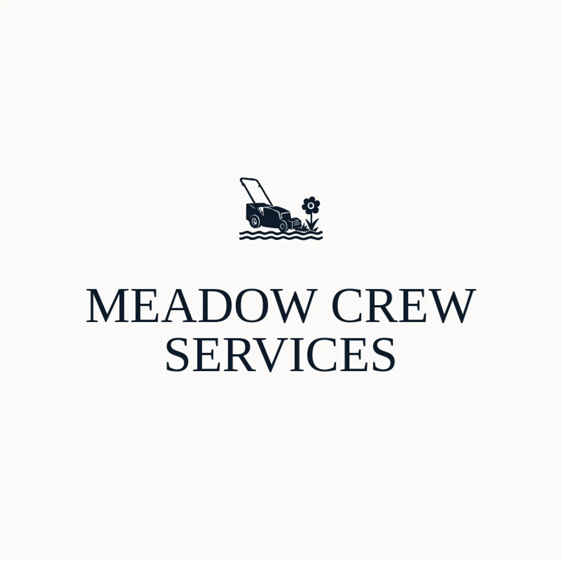 Meadow Crew Services logo for lawn mowing