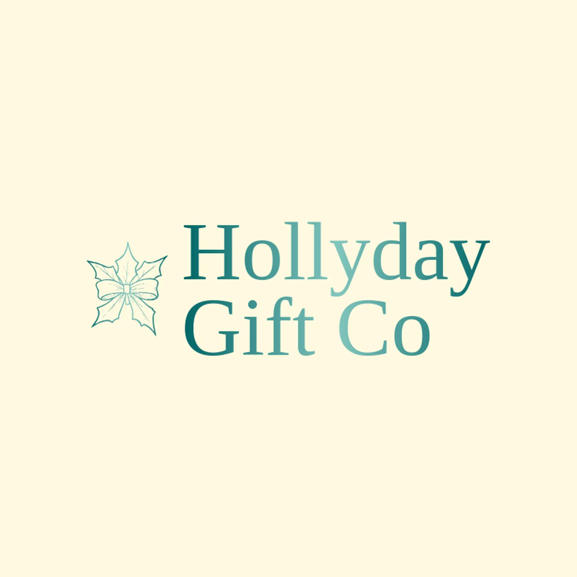 Hollyday Gift Co logo for holiday