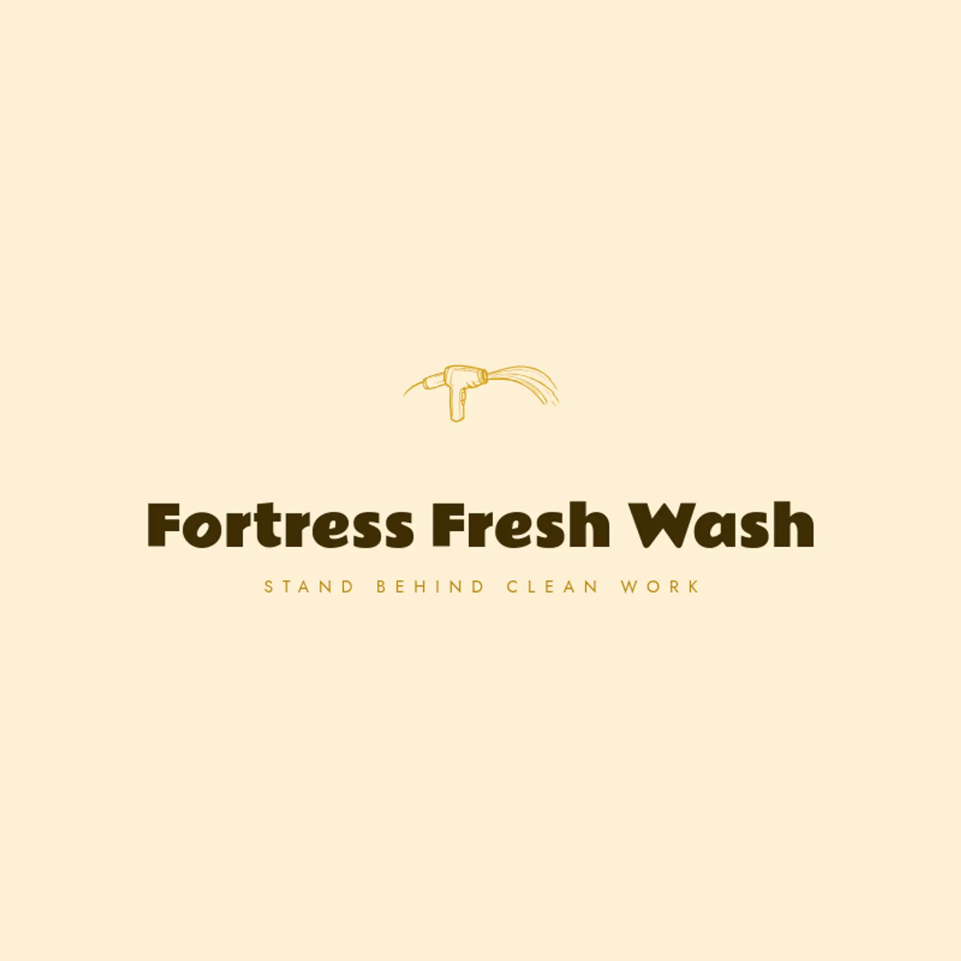 Fortress Fresh Wash logo for pressure washing