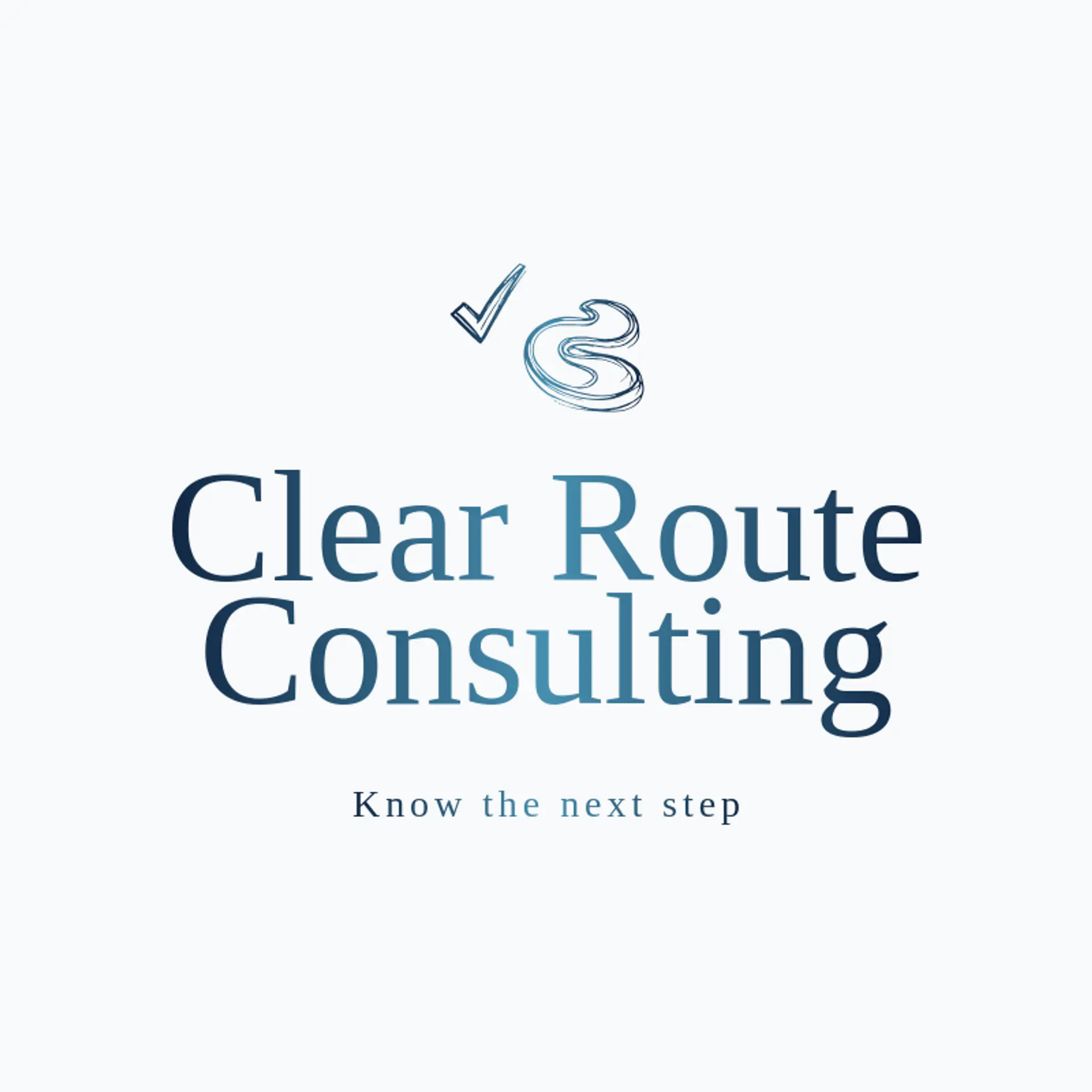 Clear Route Consulting logo for check mark