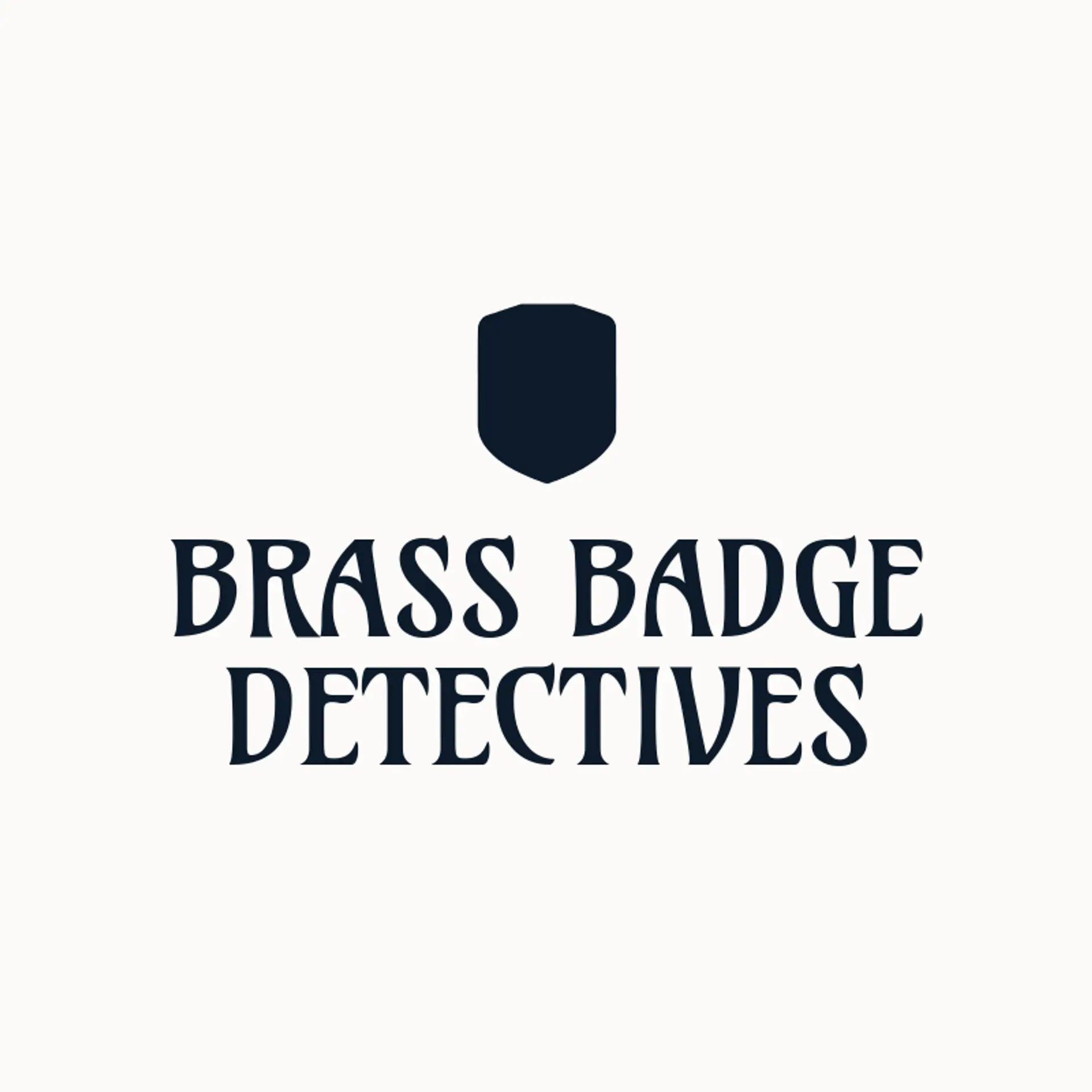 Brass Badge Detectives logo for detective