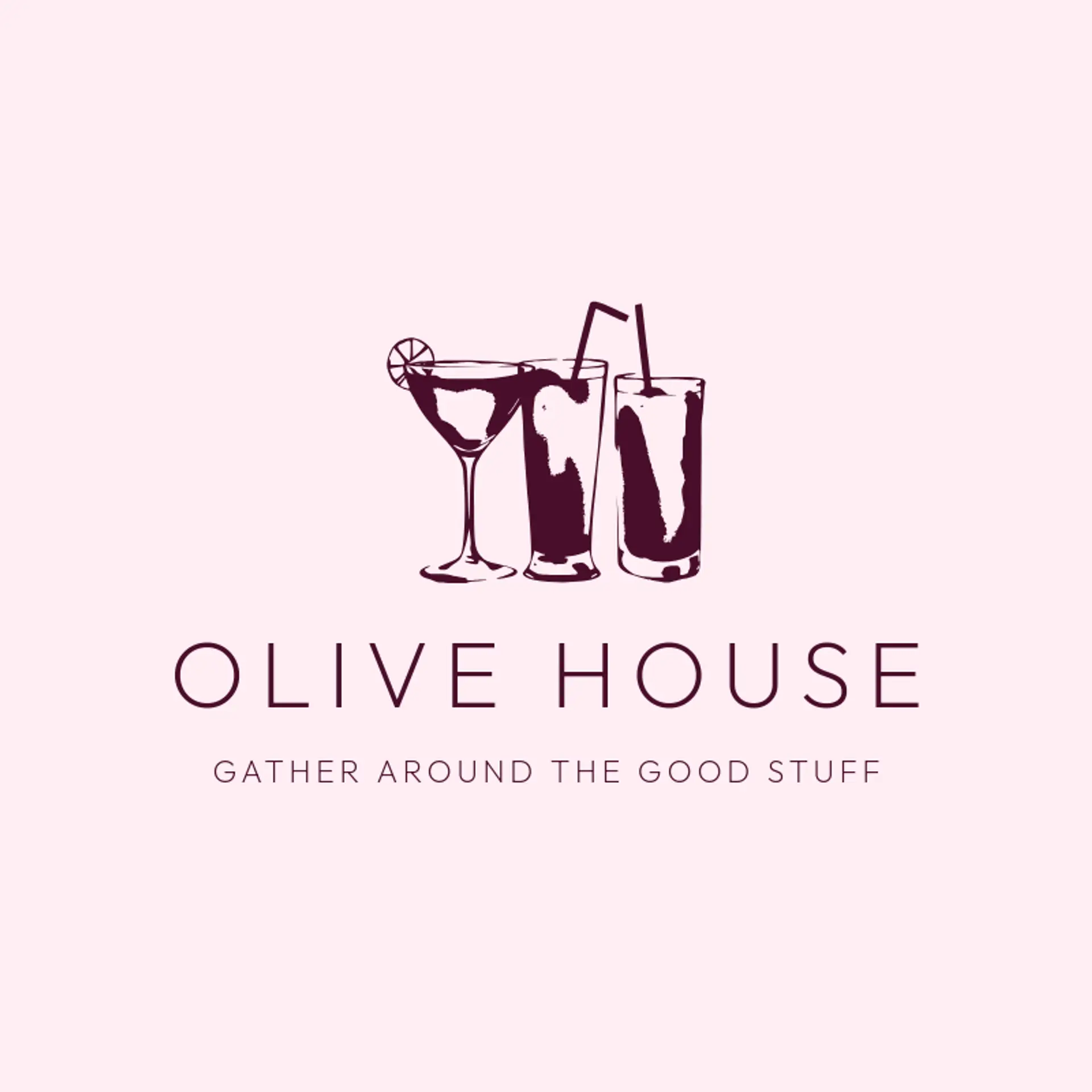 Olive House logo for martini