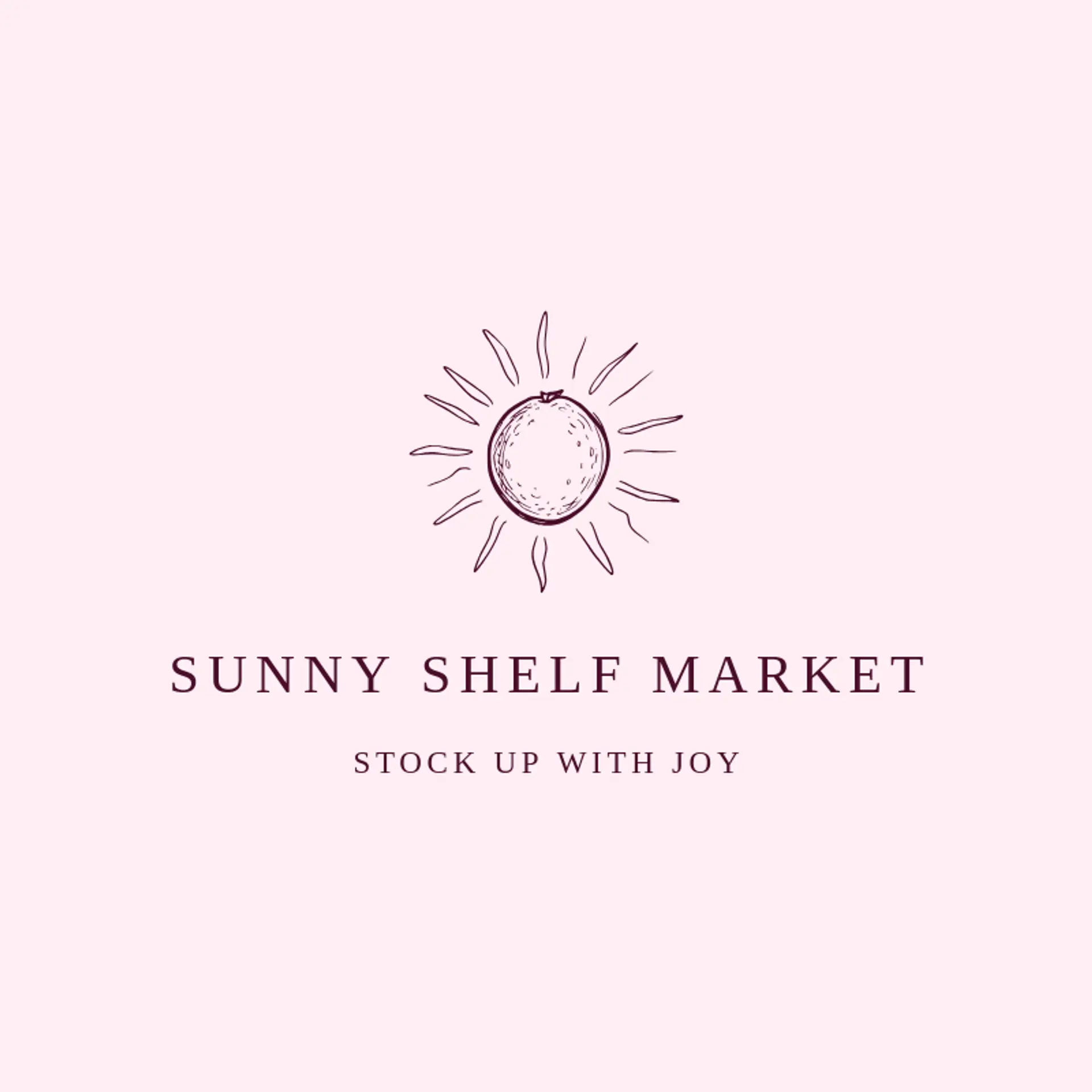 Sunny Shelf Market logo for grocery