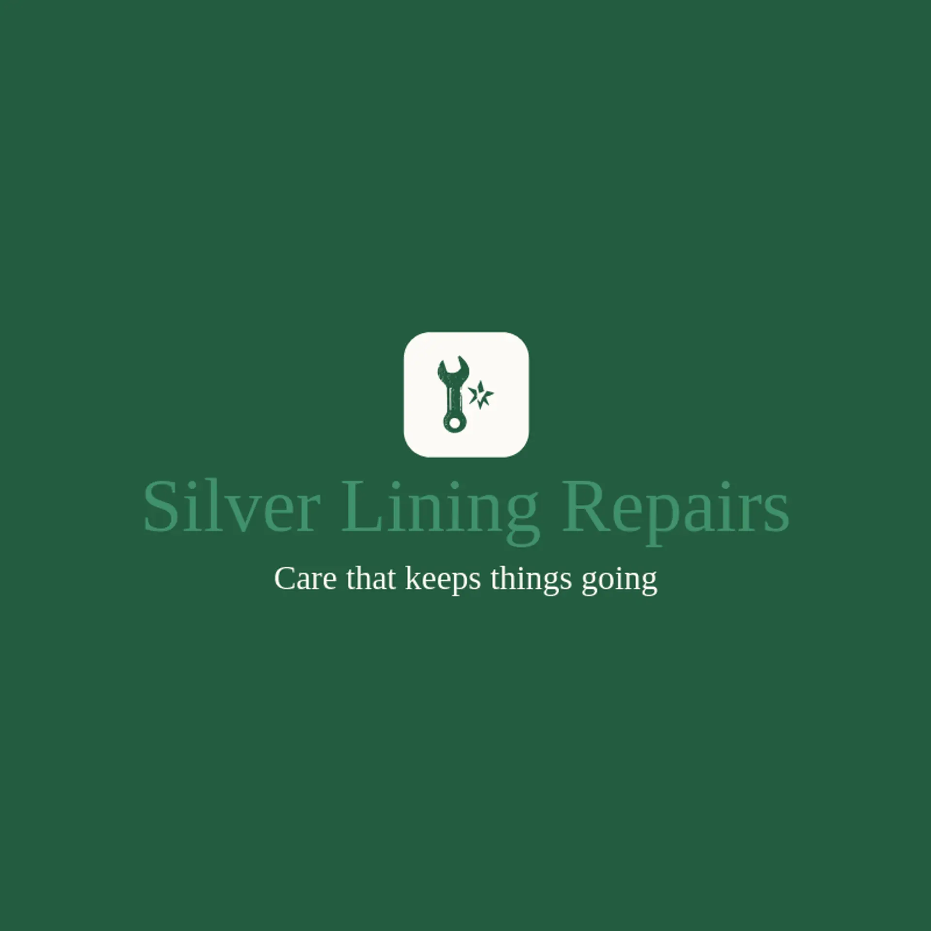 Silver Lining Repairs logo for small business