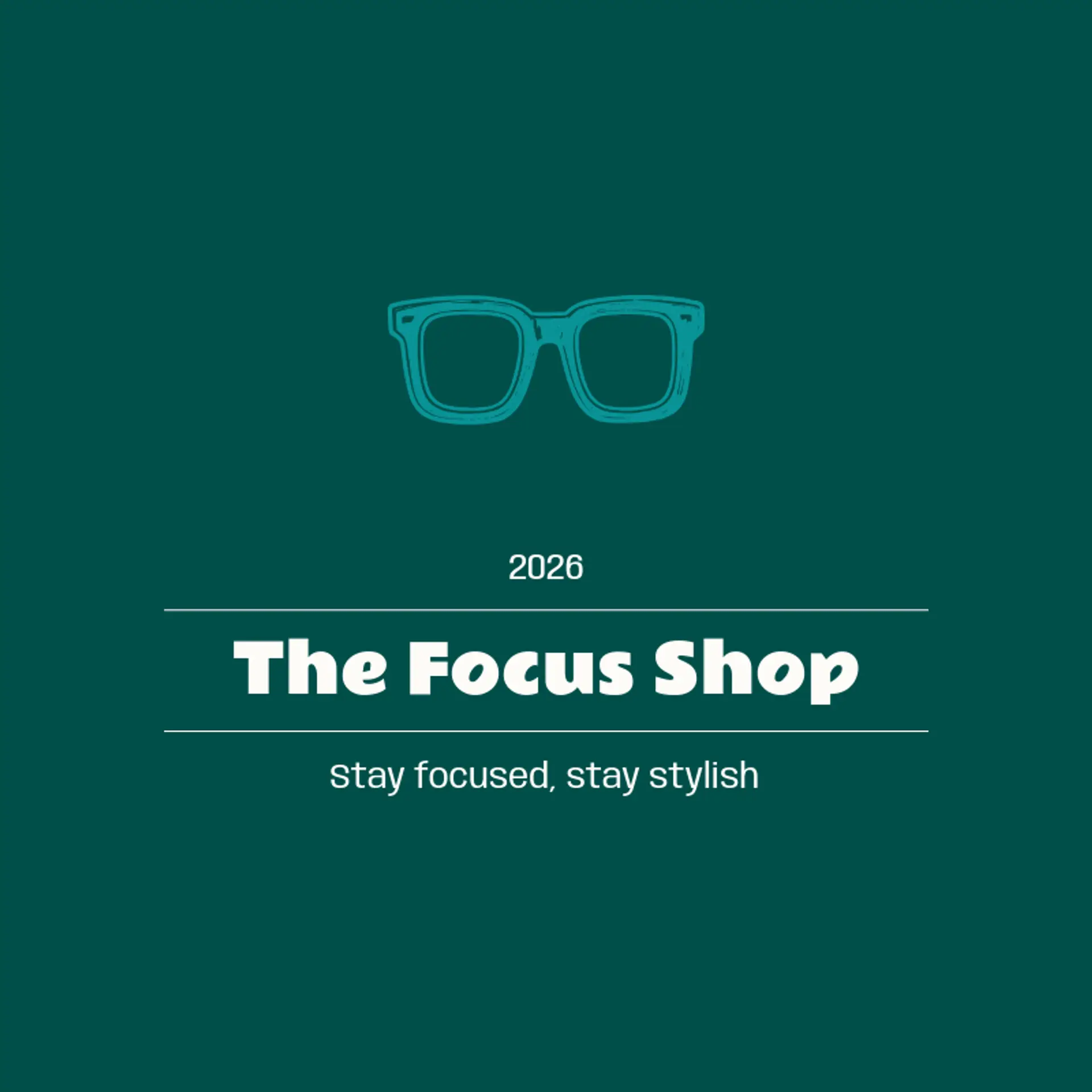 The Focus Shop logo for glasses