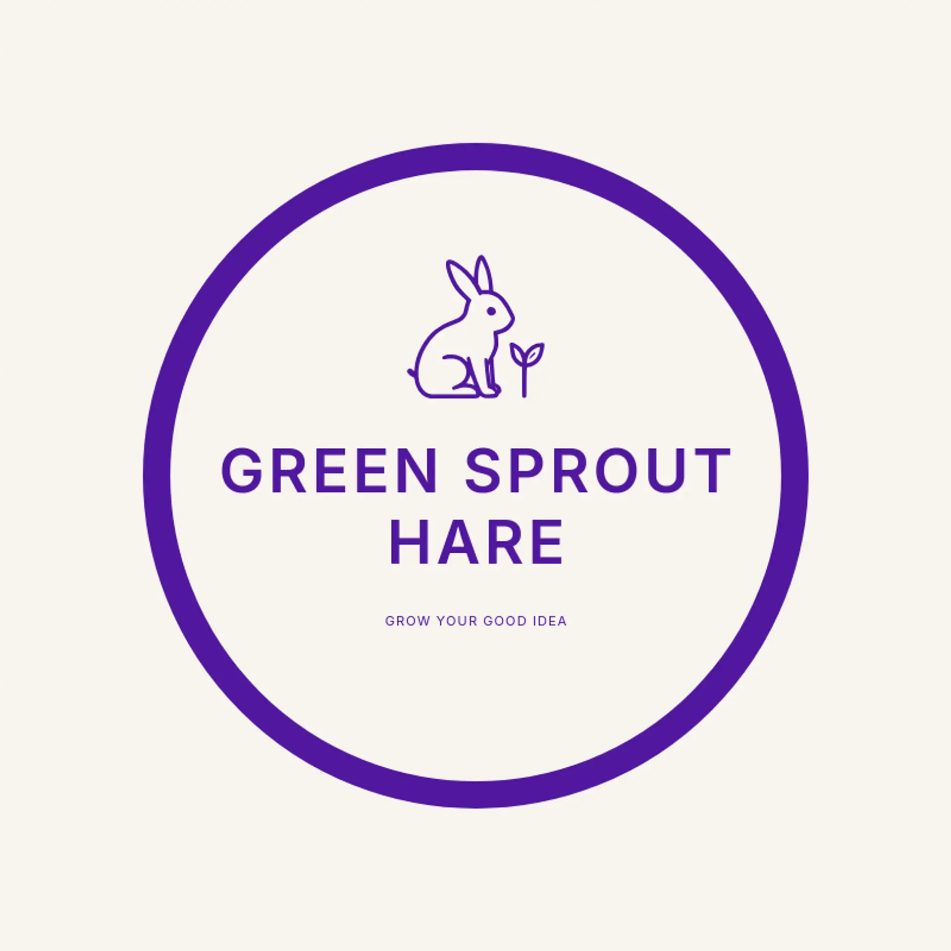 Green Sprout Hare logo for rabbit