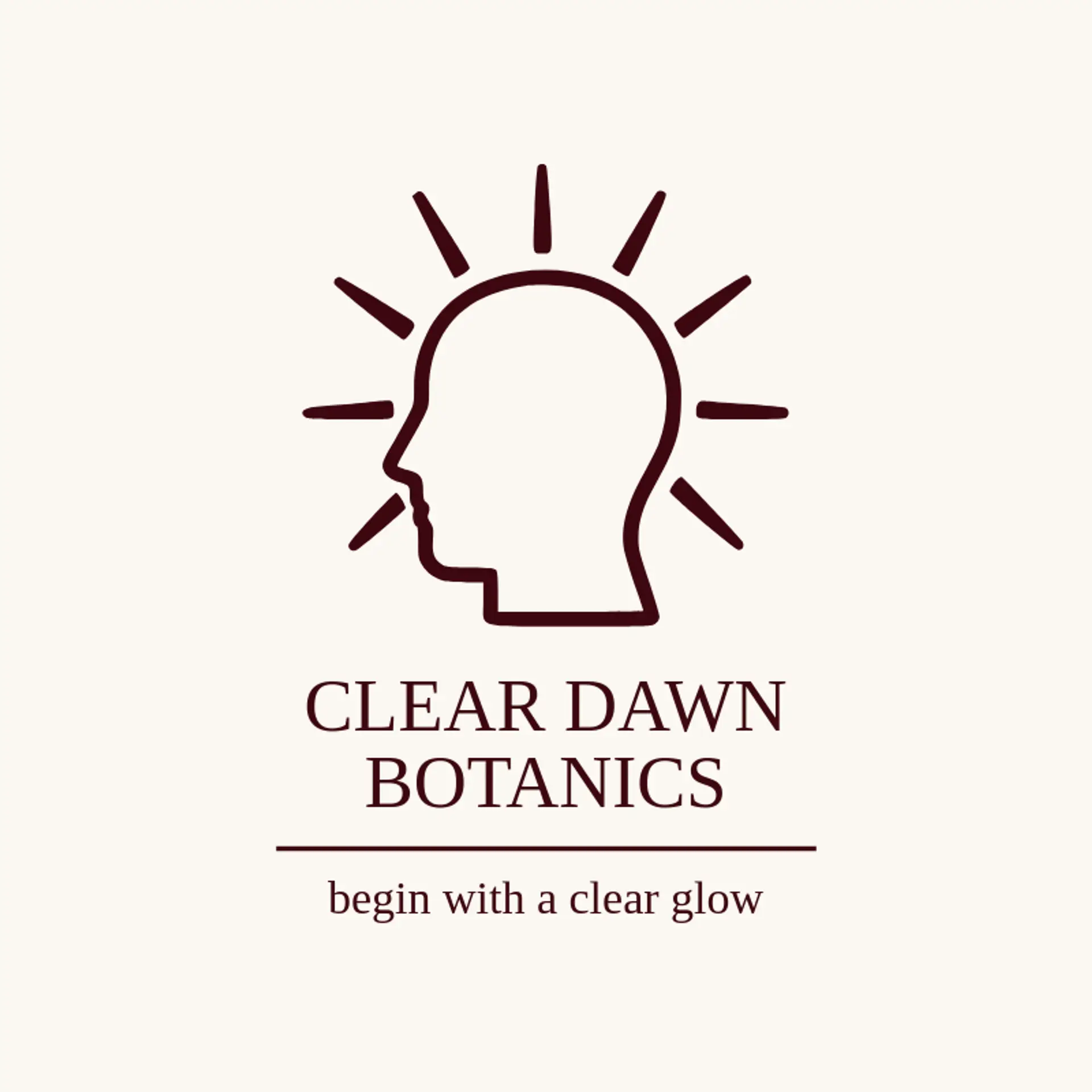 Clear Dawn Botanics logo for skin