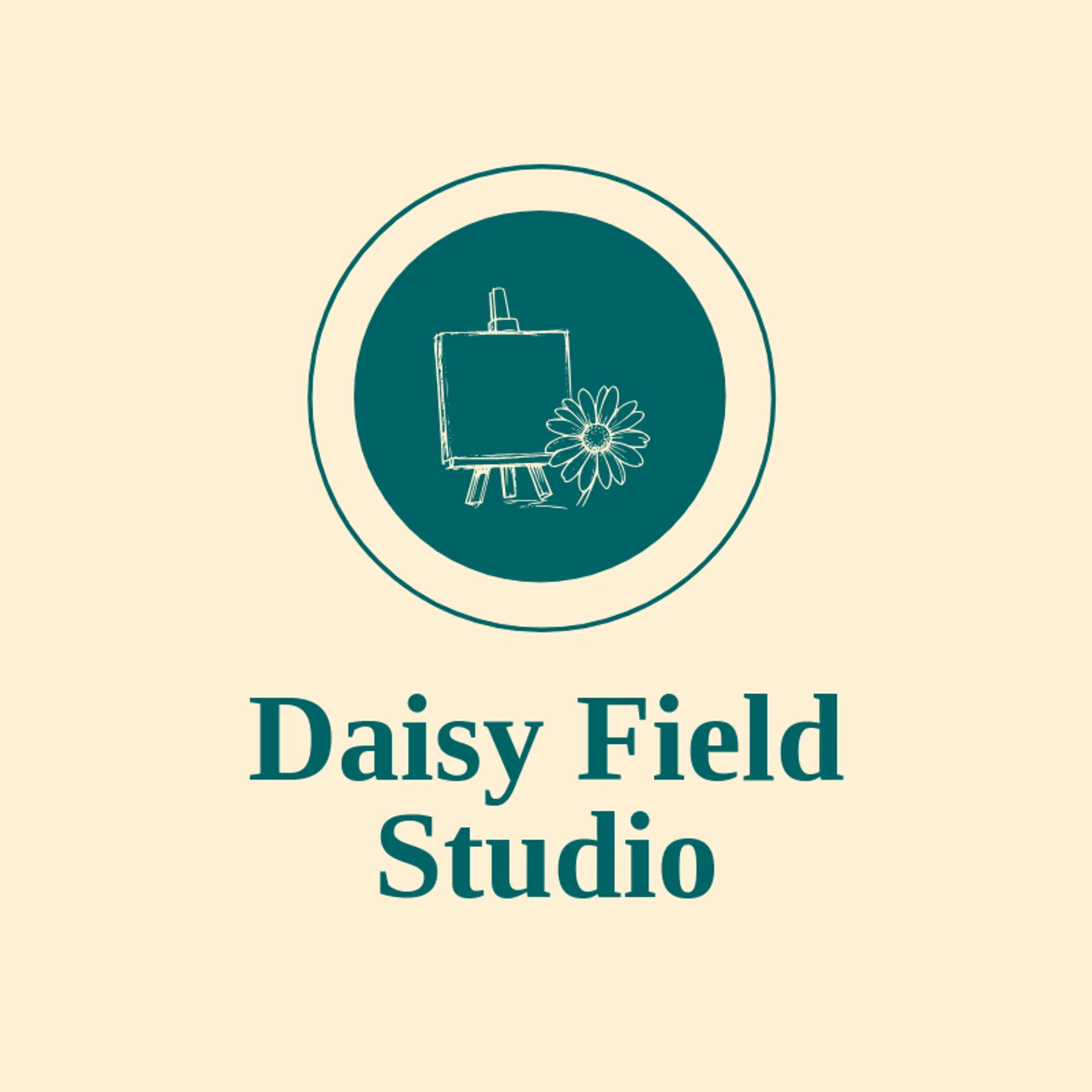 Daisy Field Studio logo for canvas