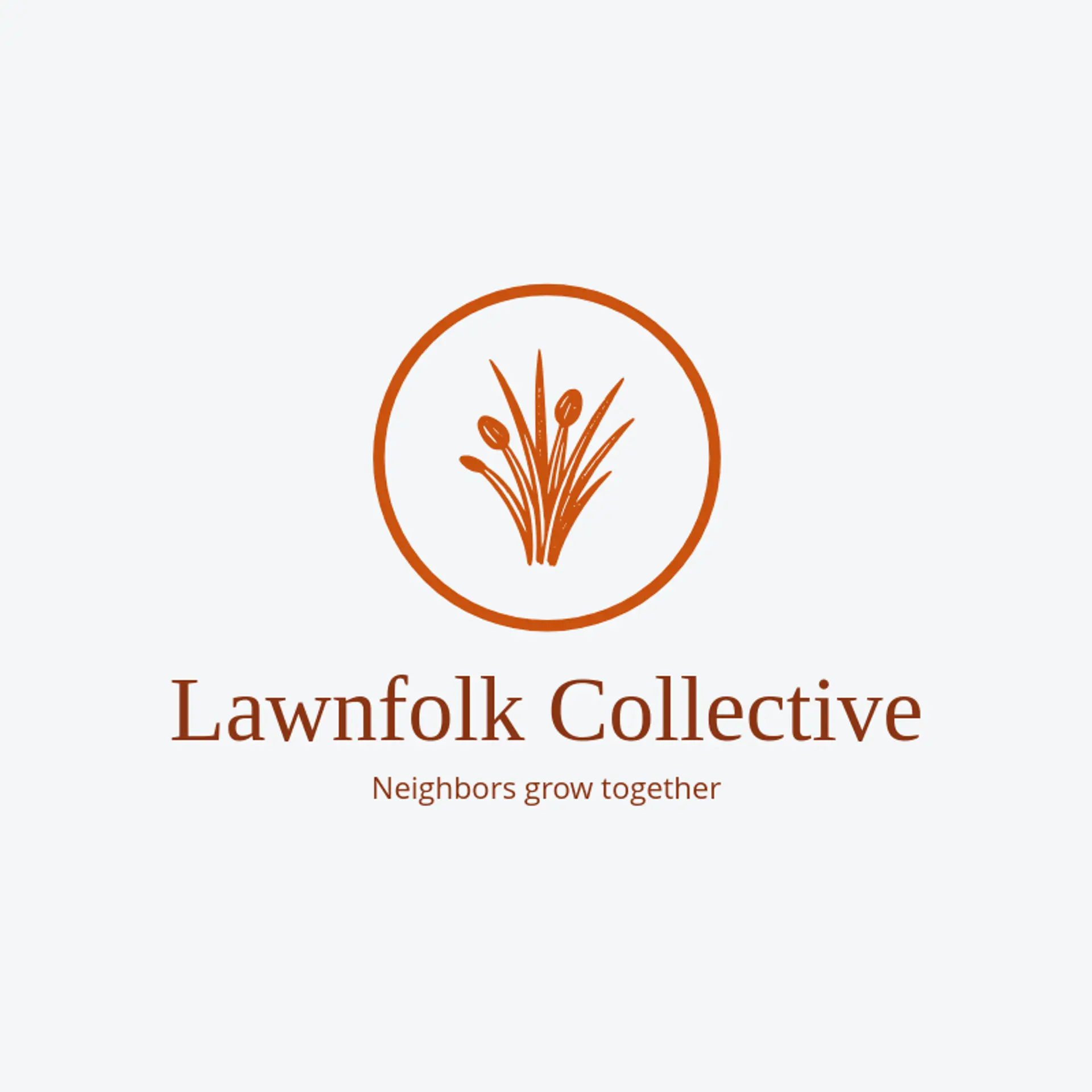 Lawnfolk Collective logo for grass