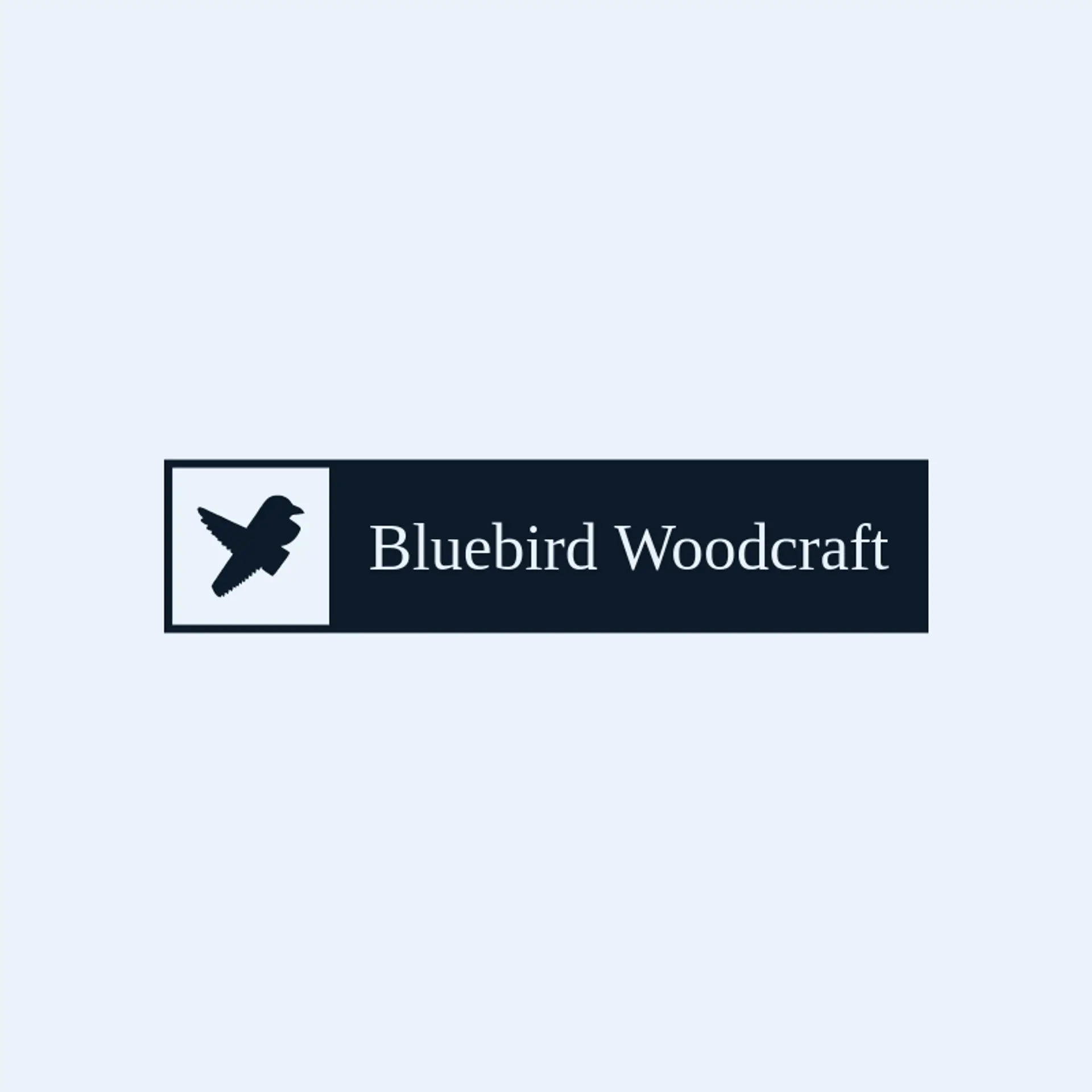 Bluebird Woodcraft logo for carpenter