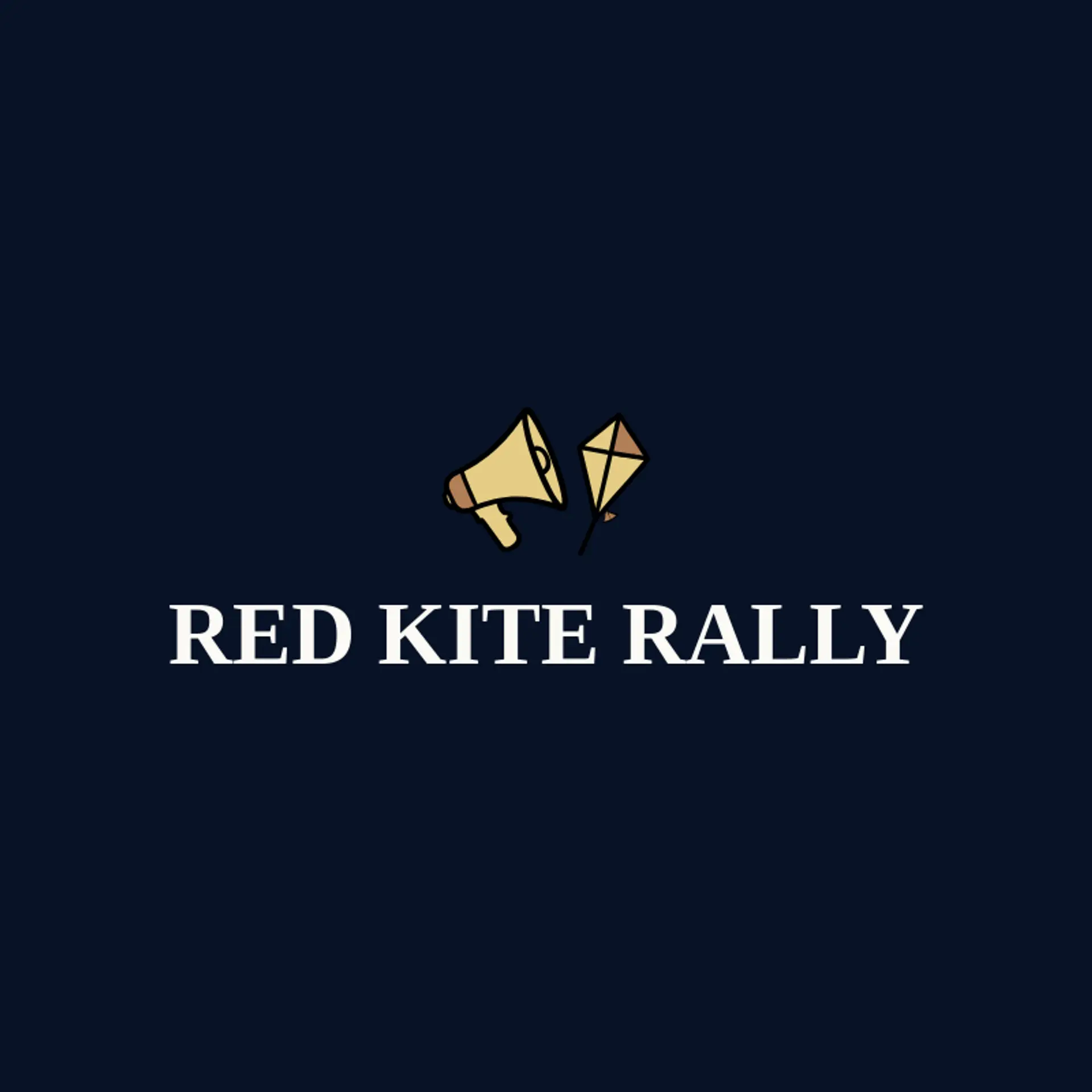 Red Kite Rally logo for megaphone