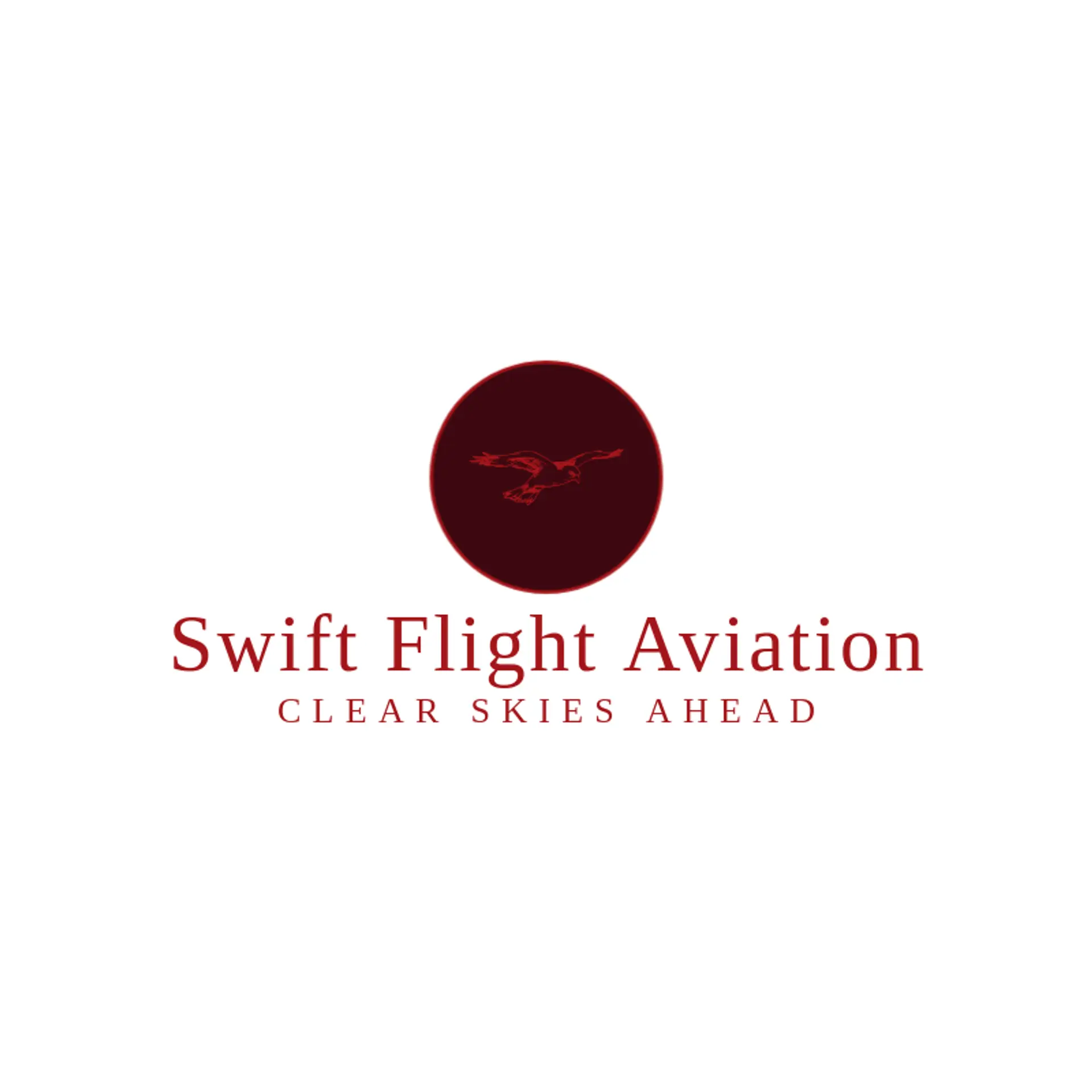 Swift Flight Aviation logo for falcon