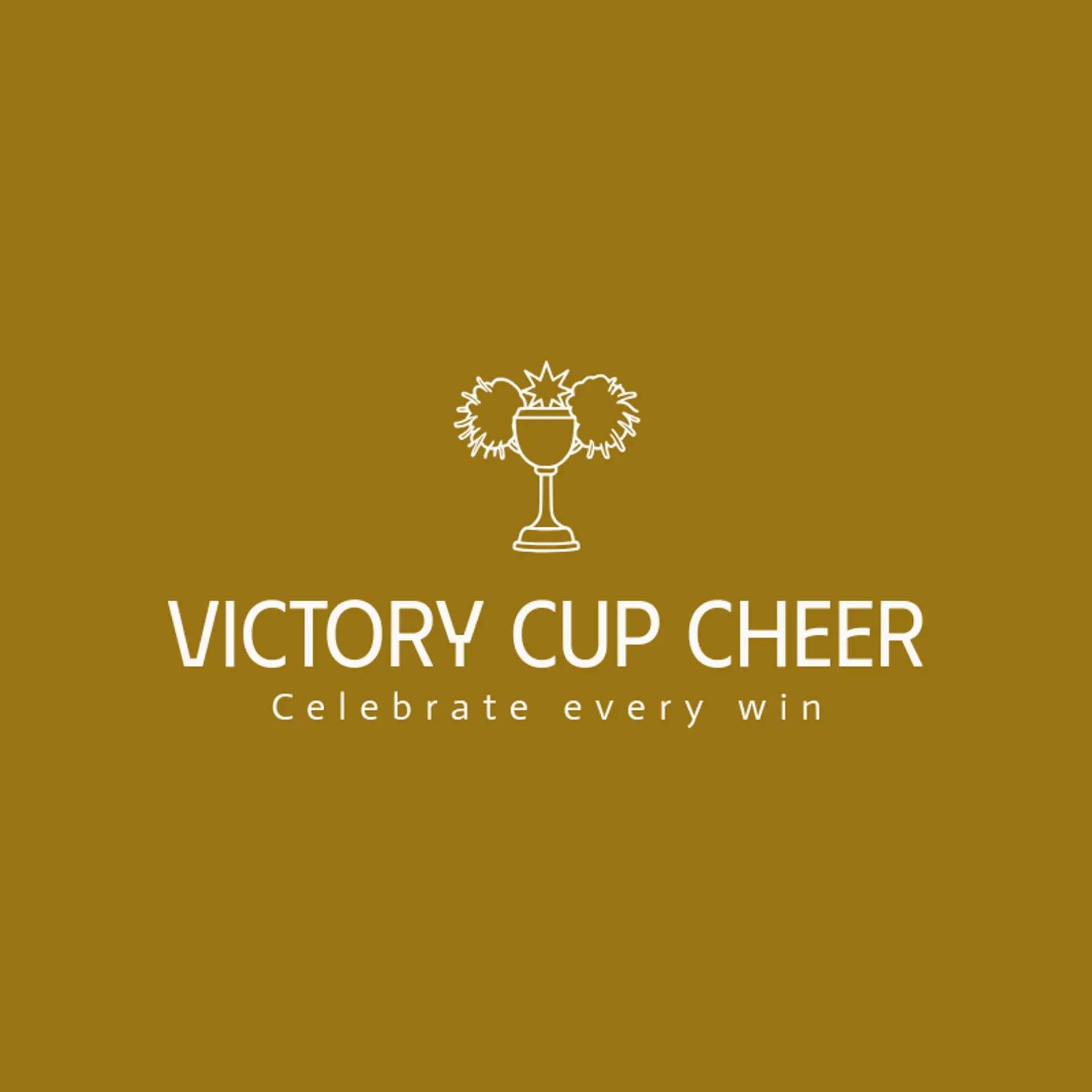 Victory Cup Cheer logo for cheerleading