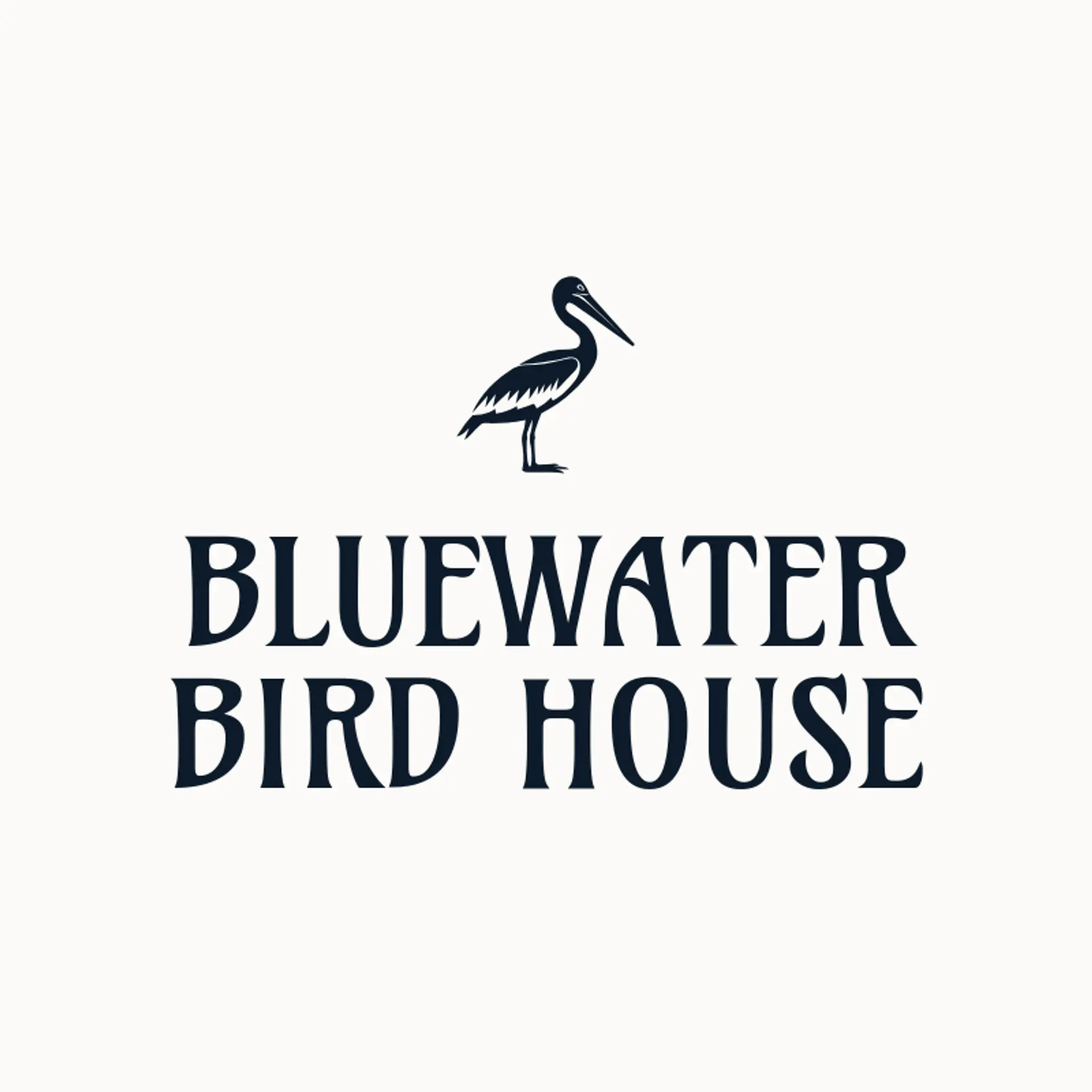 Bluewater Bird House logo for pelican
