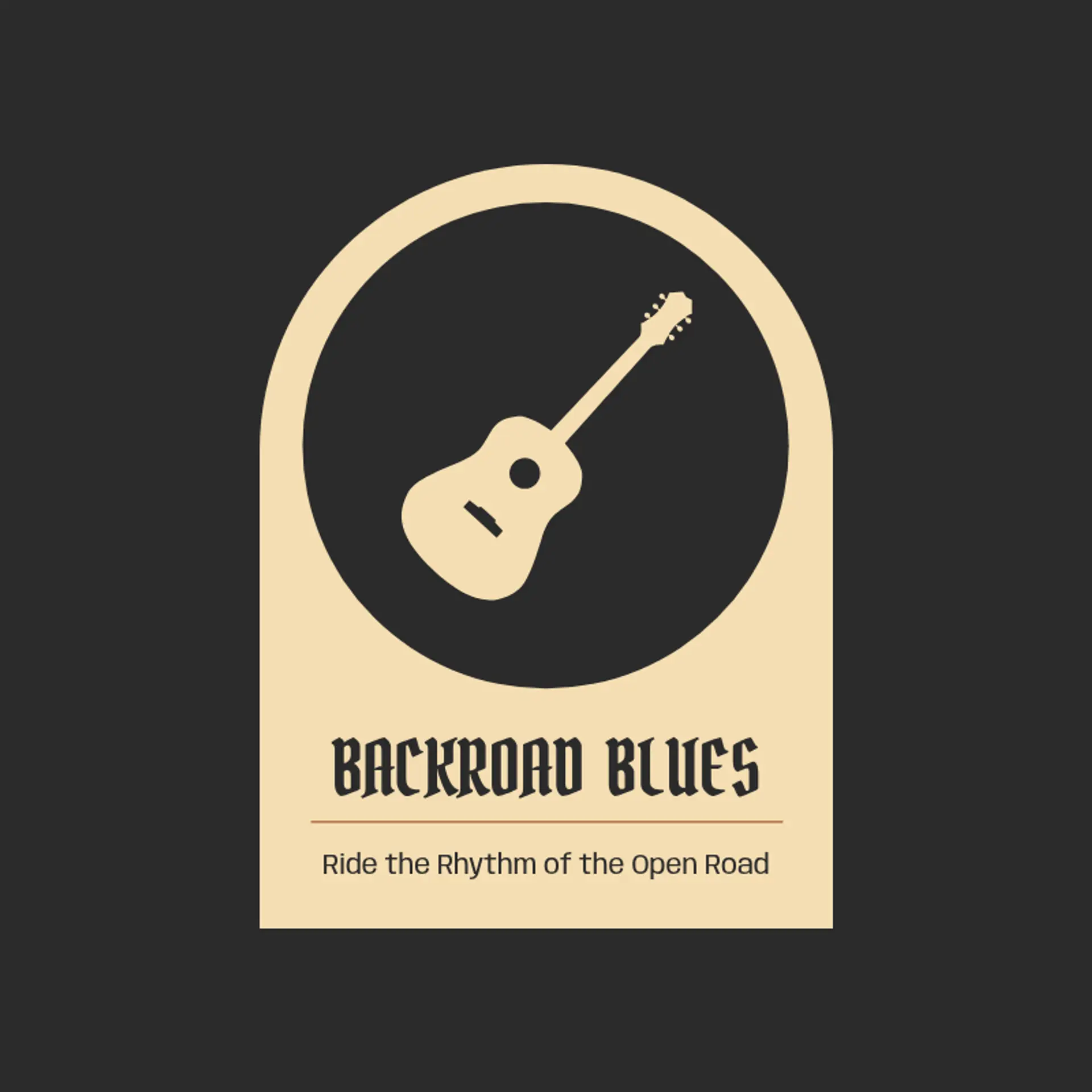 Backroad Blues logo for country music