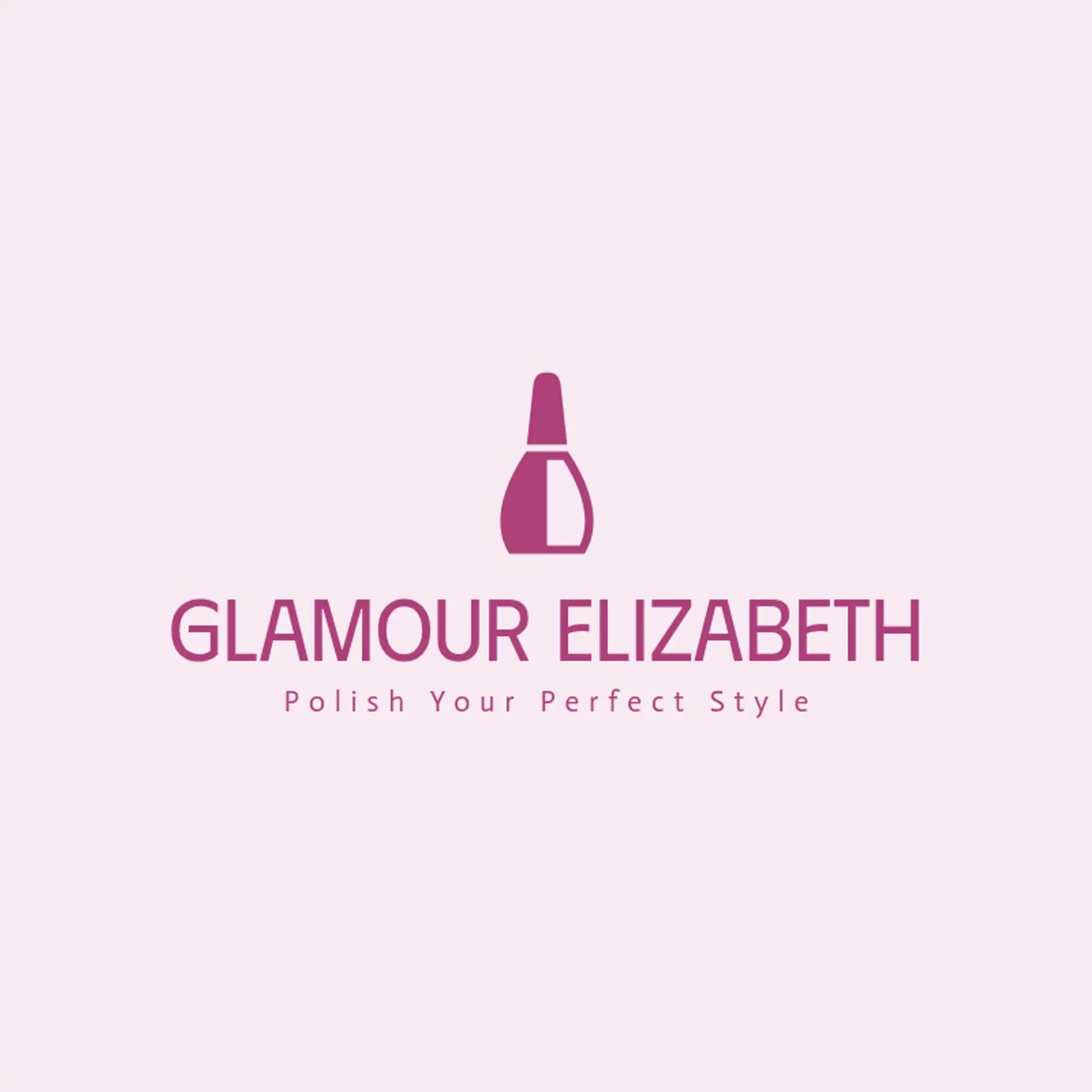 Radiant Glam Studio logo for hair and nail salon