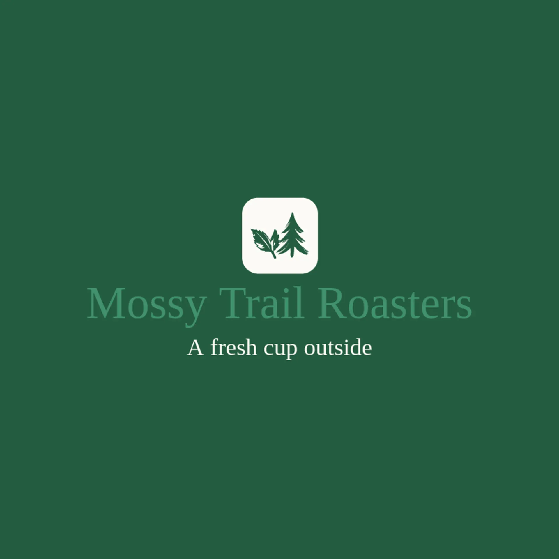 Mossy Trail Roasters logo for forest