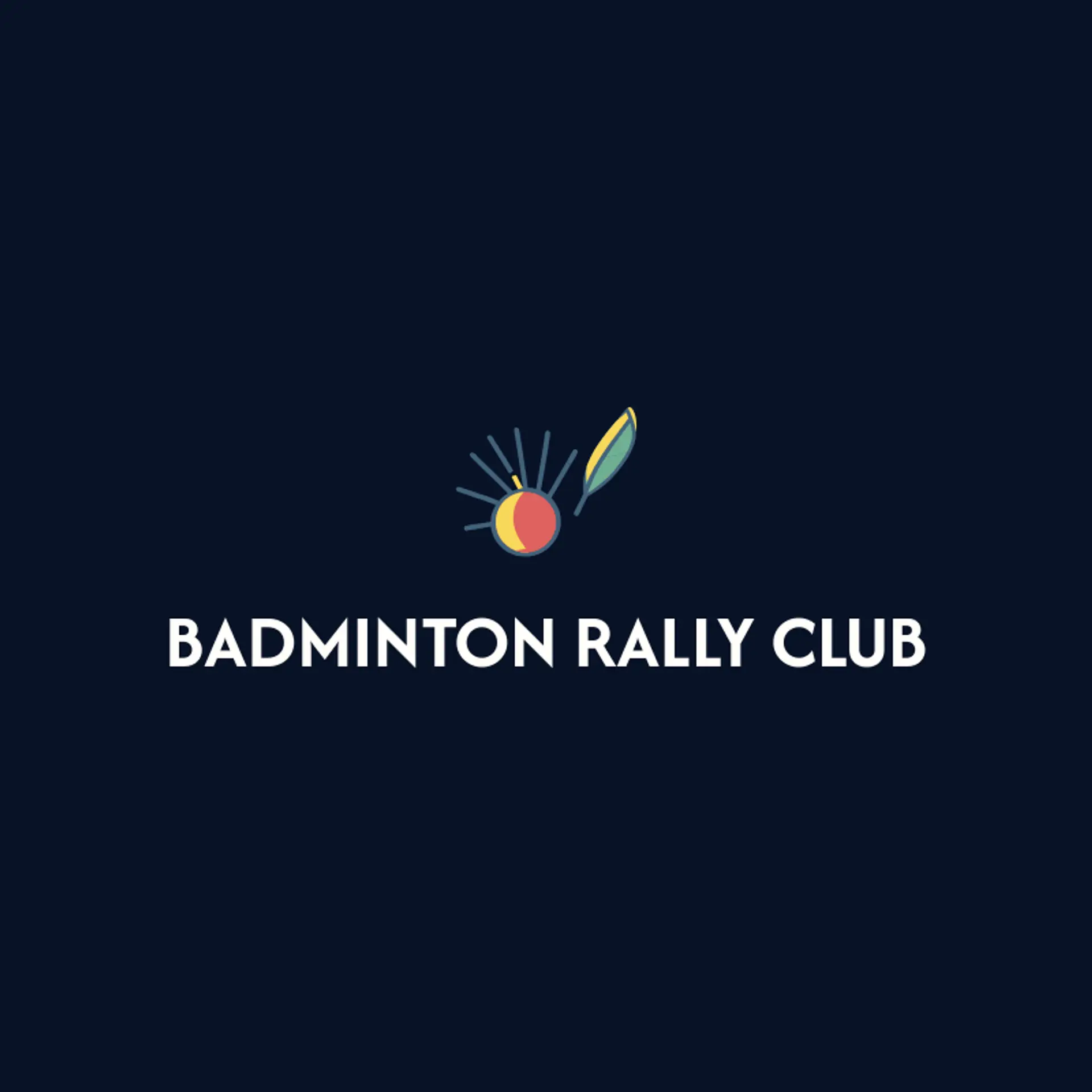 Badminton Rally Club logo for badminton